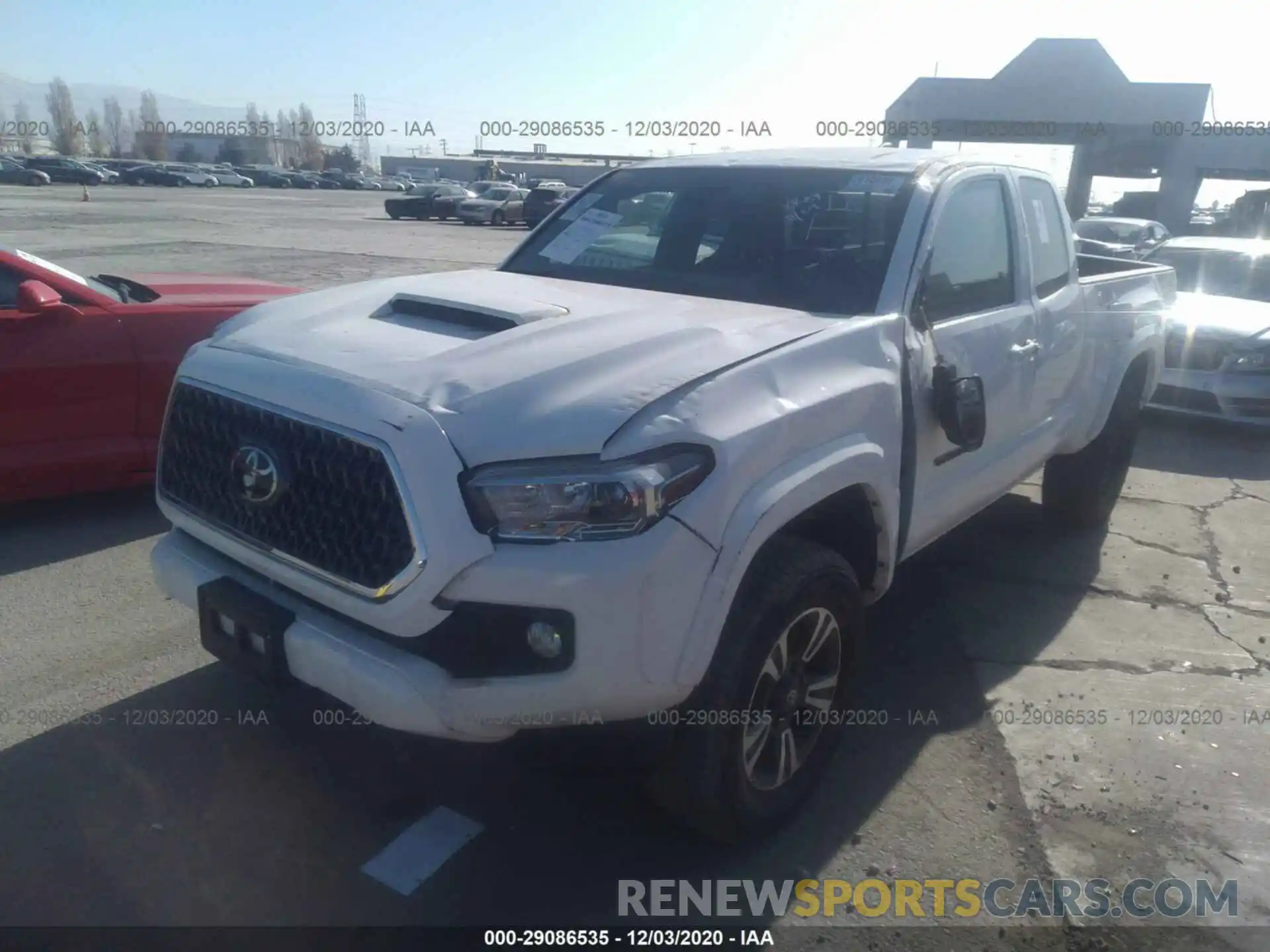 2 Photograph of a damaged car 5TFRZ5CN0KX082629 TOYOTA TACOMA 2WD 2019