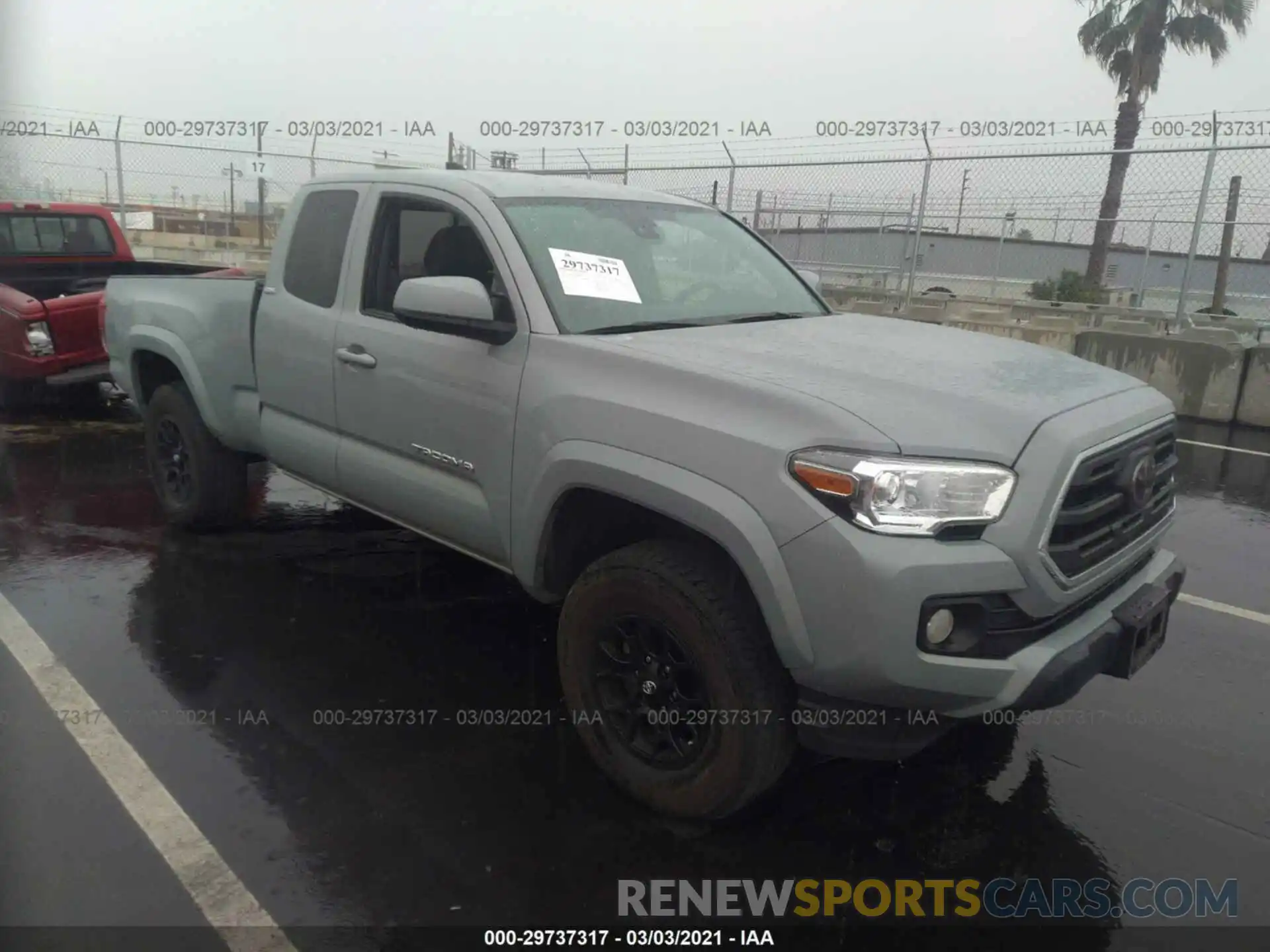 1 Photograph of a damaged car 5TFRZ5CN0KX084767 TOYOTA TACOMA 2WD 2019