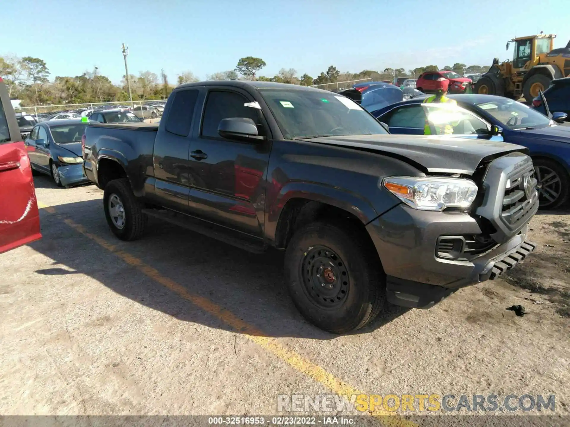 1 Photograph of a damaged car 5TFRZ5CN2KX084026 TOYOTA TACOMA 2WD 2019