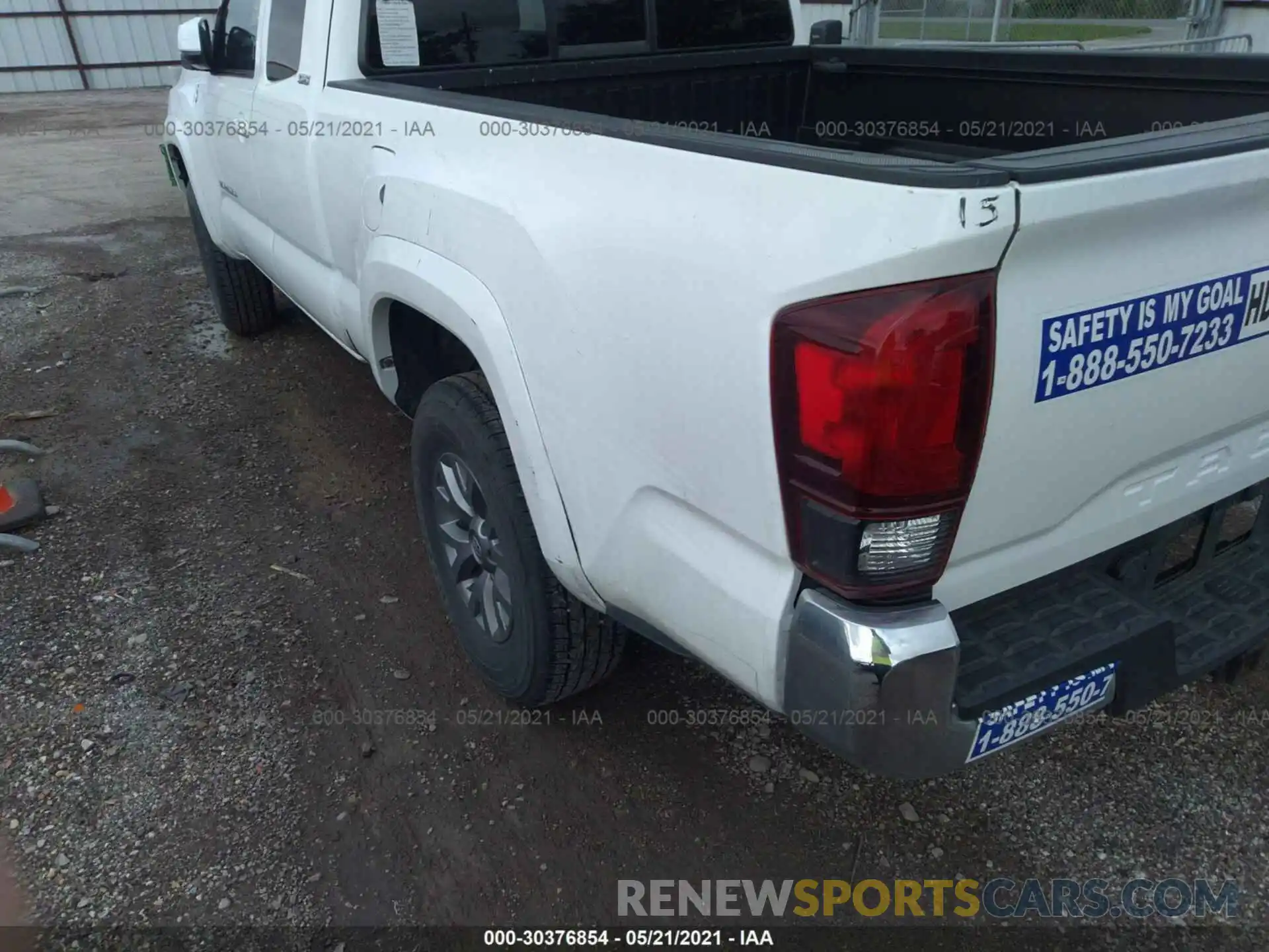 6 Photograph of a damaged car 5TFRZ5CN7KX075483 TOYOTA TACOMA 2WD 2019