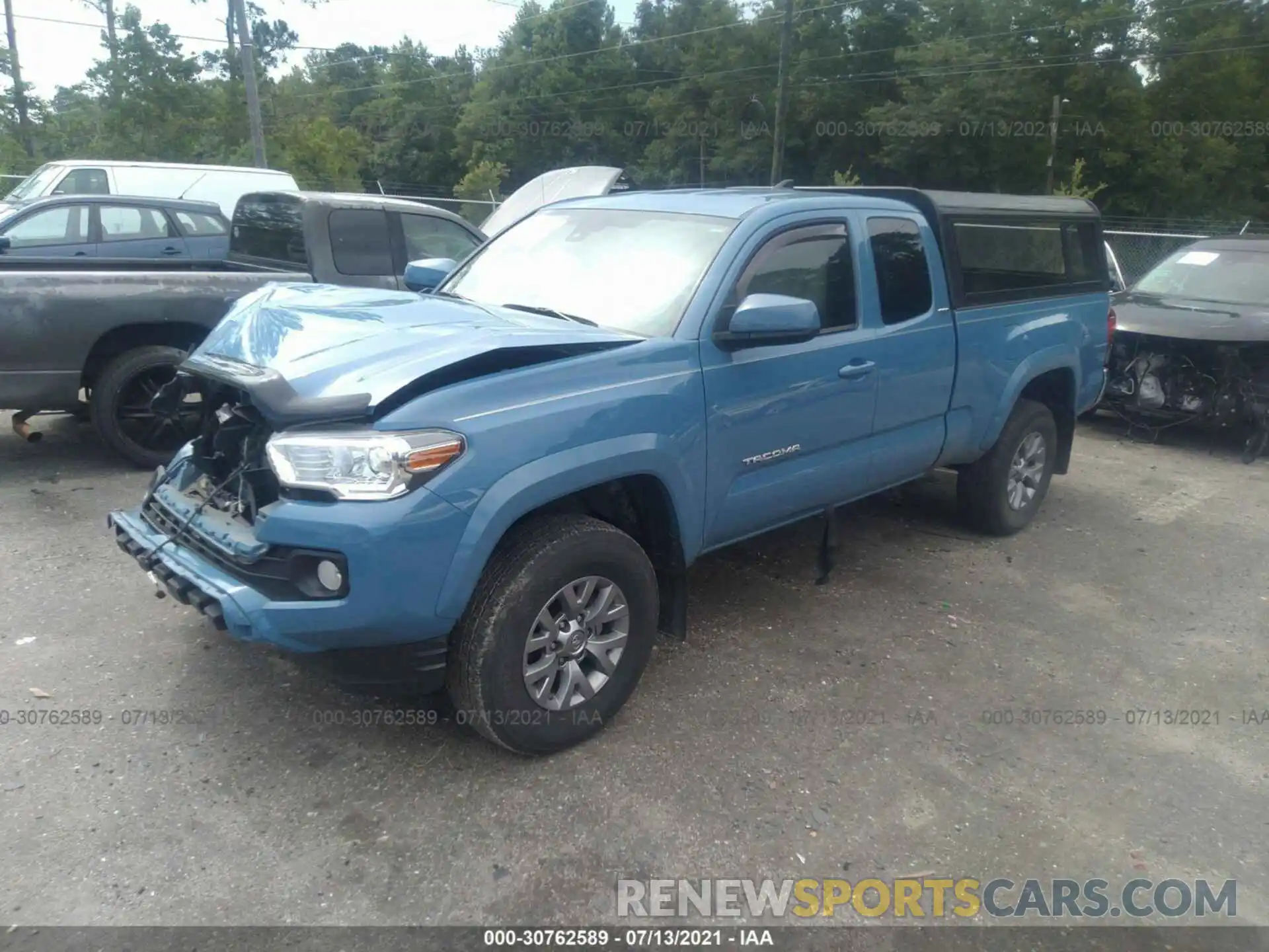 2 Фотография поврежденного автомобиля 5TFRZ5CN7KX083390 TOYOTA TACOMA 2WD 2019