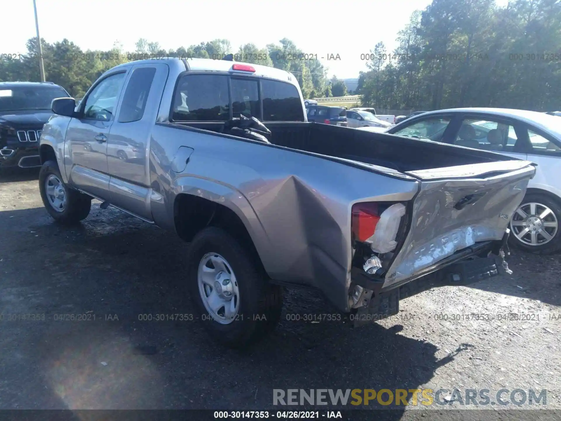 3 Photograph of a damaged car 5TFRZ5CN9KX085190 TOYOTA TACOMA 2WD 2019