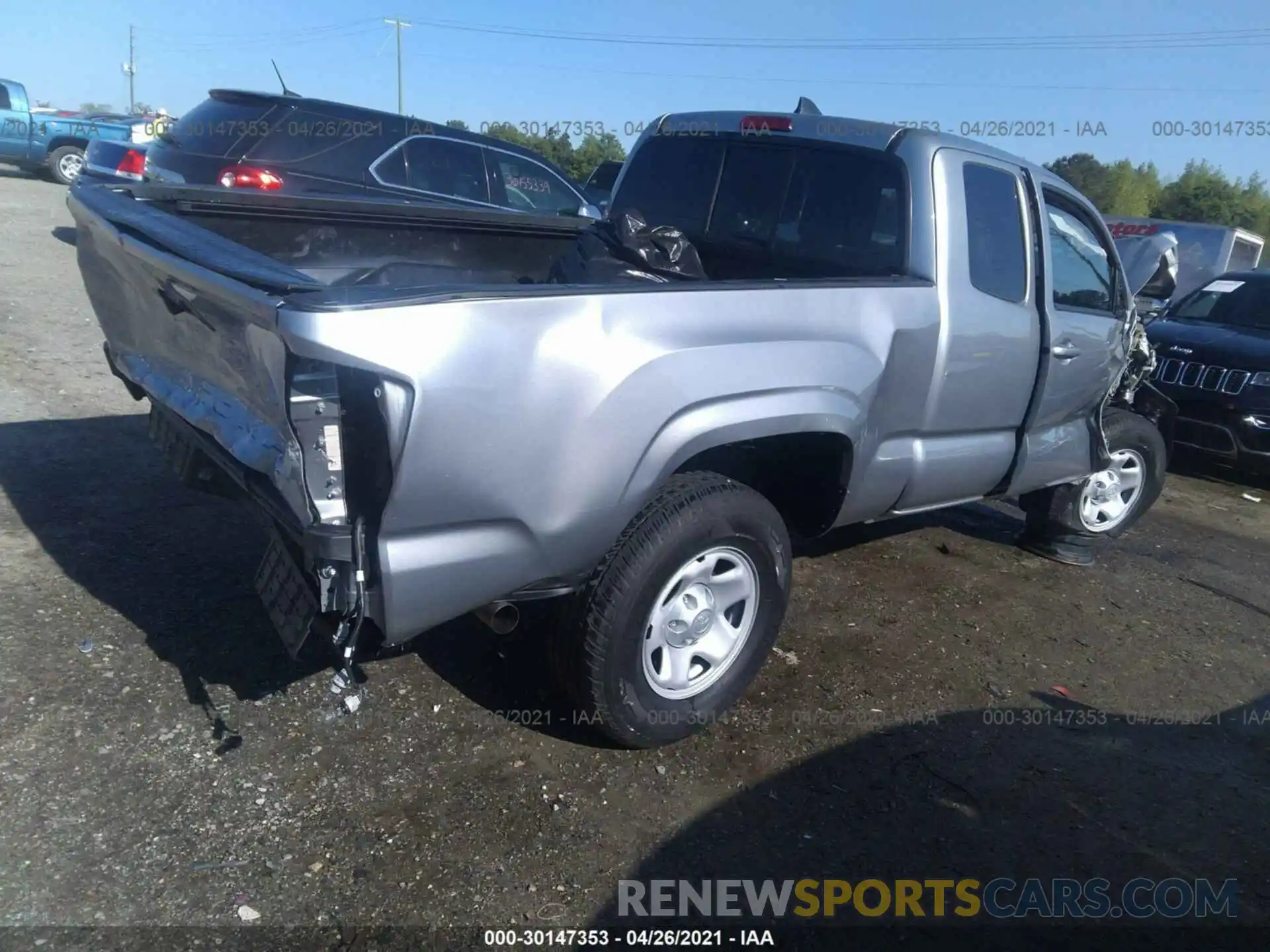 4 Photograph of a damaged car 5TFRZ5CN9KX085190 TOYOTA TACOMA 2WD 2019