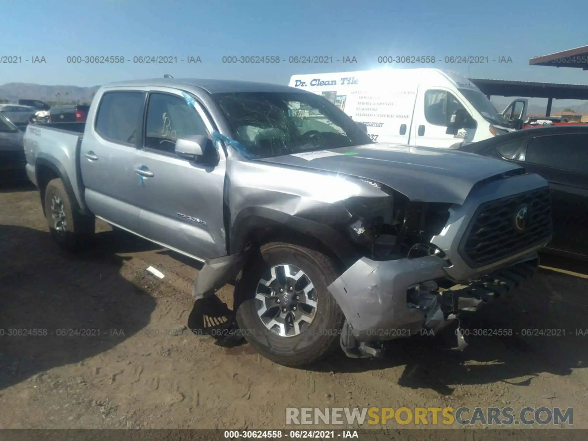 1 Photograph of a damaged car 3TMAZ5CN0LM115097 TOYOTA TACOMA 2WD 2020