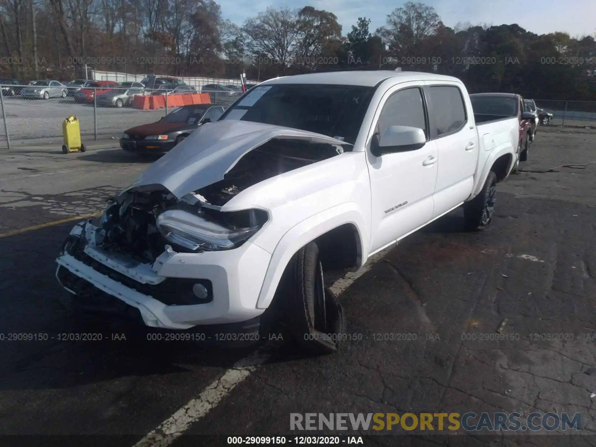 2 Photograph of a damaged car 3TMAZ5CN1LM115433 TOYOTA TACOMA 2WD 2020