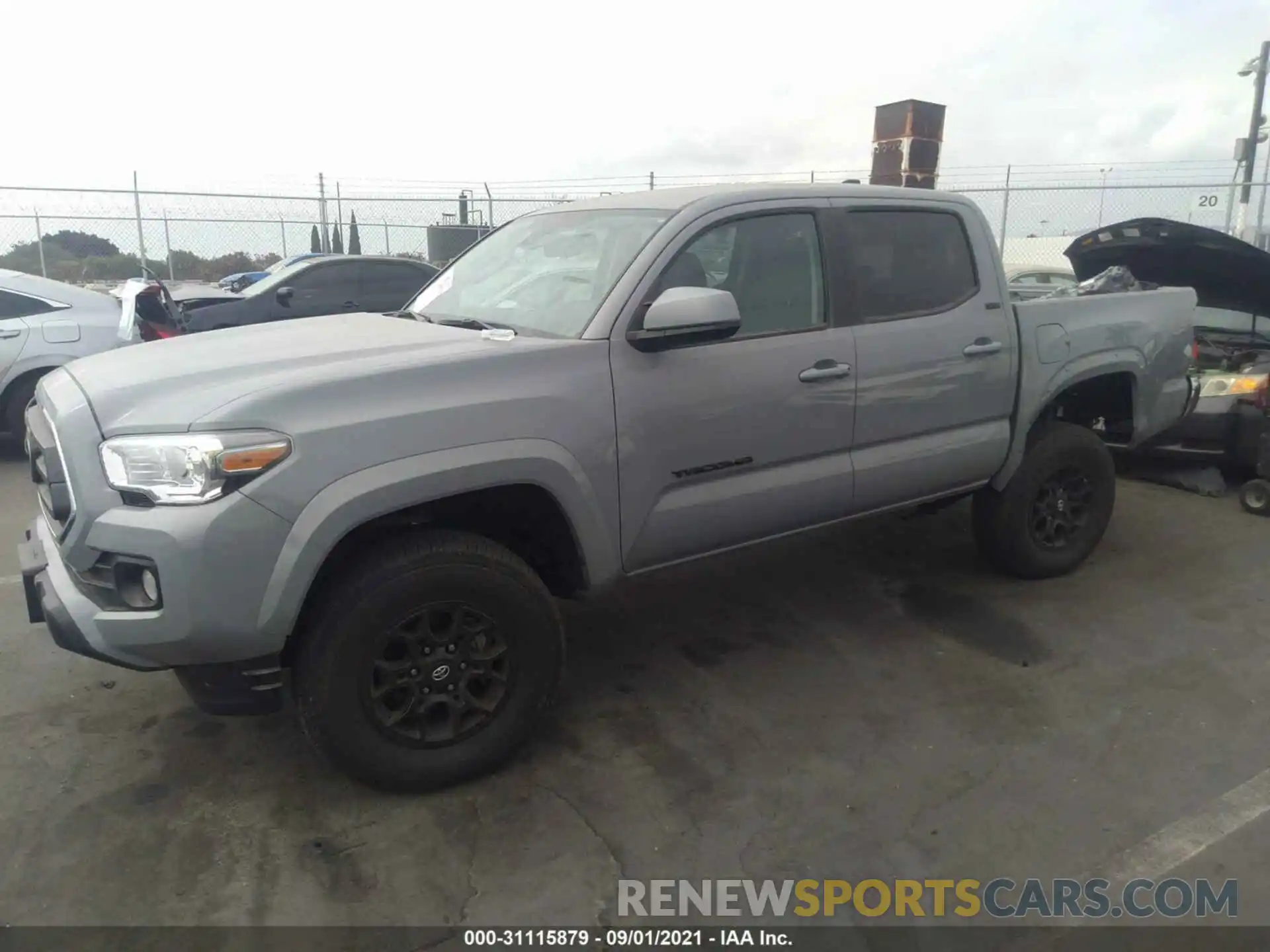 2 Photograph of a damaged car 3TMAZ5CN1LM135844 TOYOTA TACOMA 2WD 2020