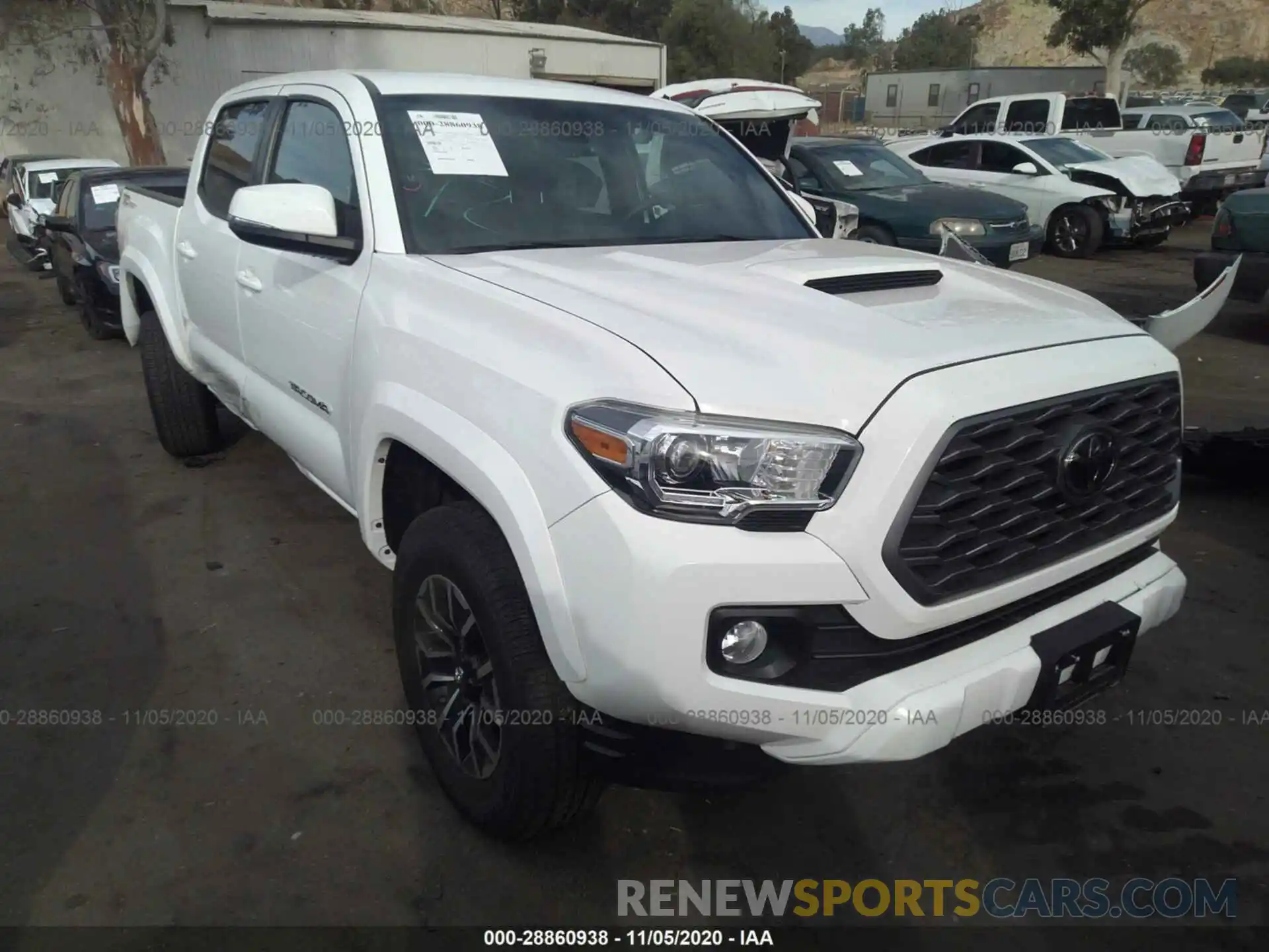 1 Photograph of a damaged car 3TMAZ5CN2LM124500 TOYOTA TACOMA 2WD 2020