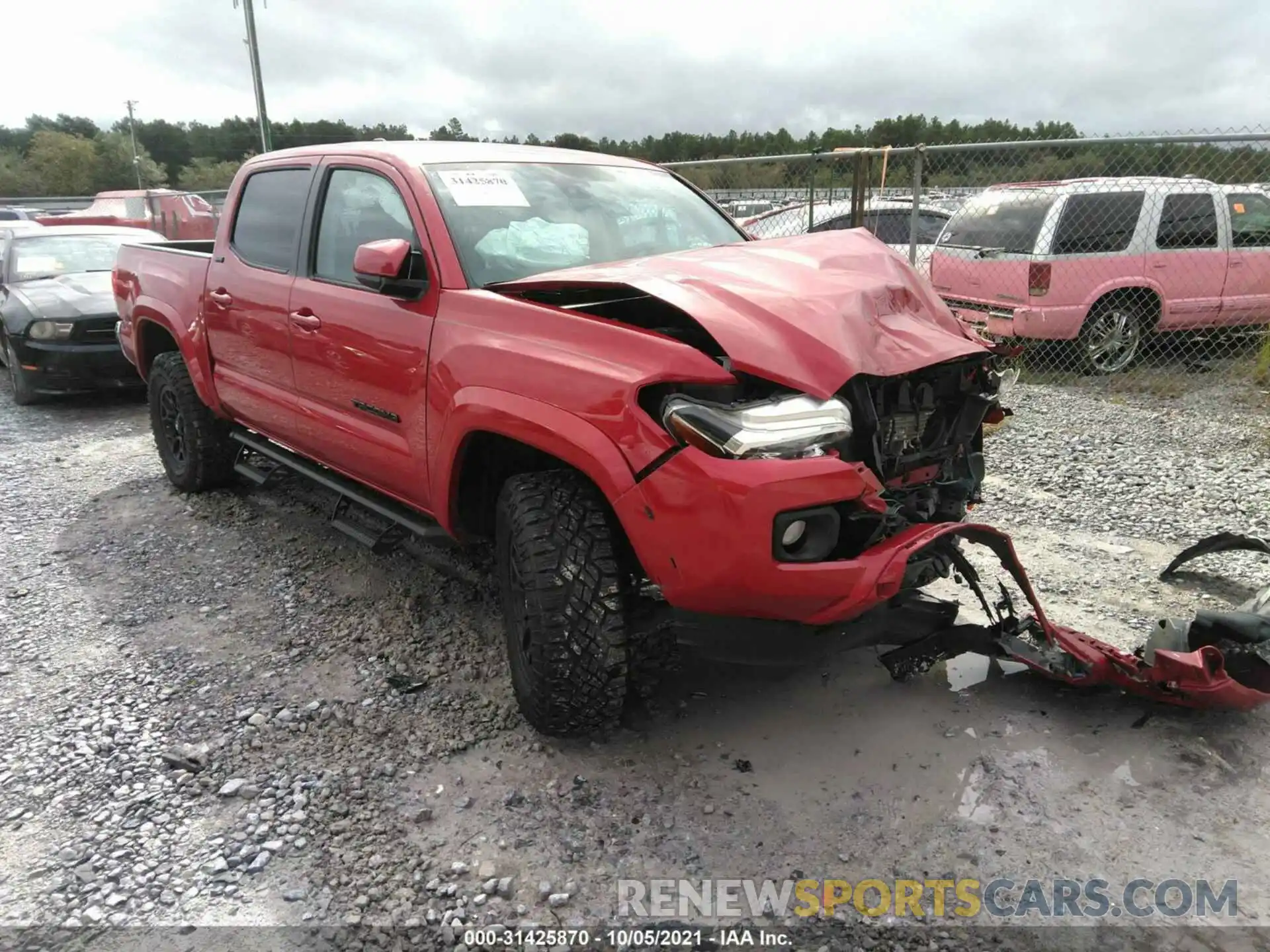 1 Photograph of a damaged car 3TMAZ5CN2LM129129 TOYOTA TACOMA 2WD 2020