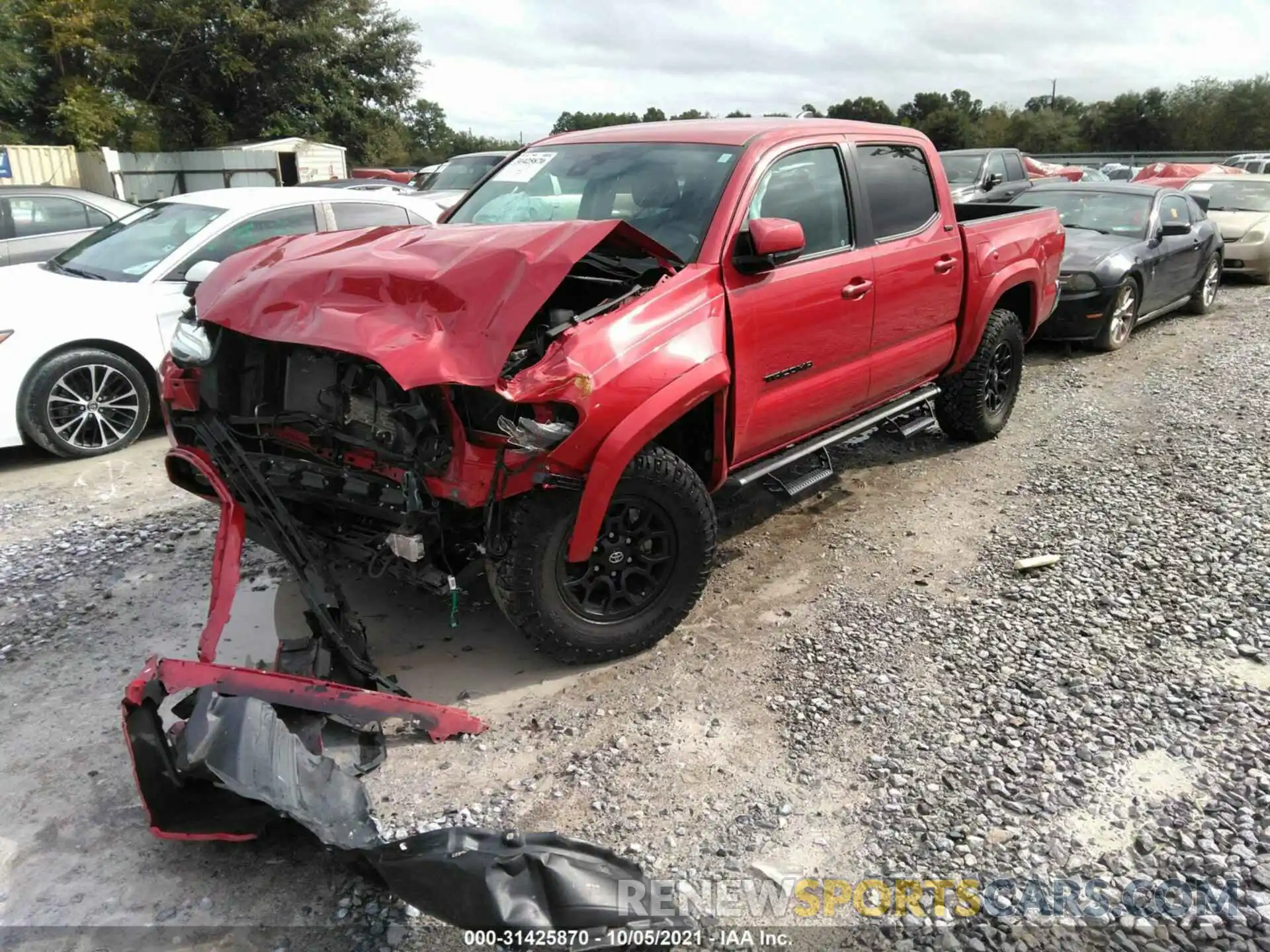 2 Photograph of a damaged car 3TMAZ5CN2LM129129 TOYOTA TACOMA 2WD 2020