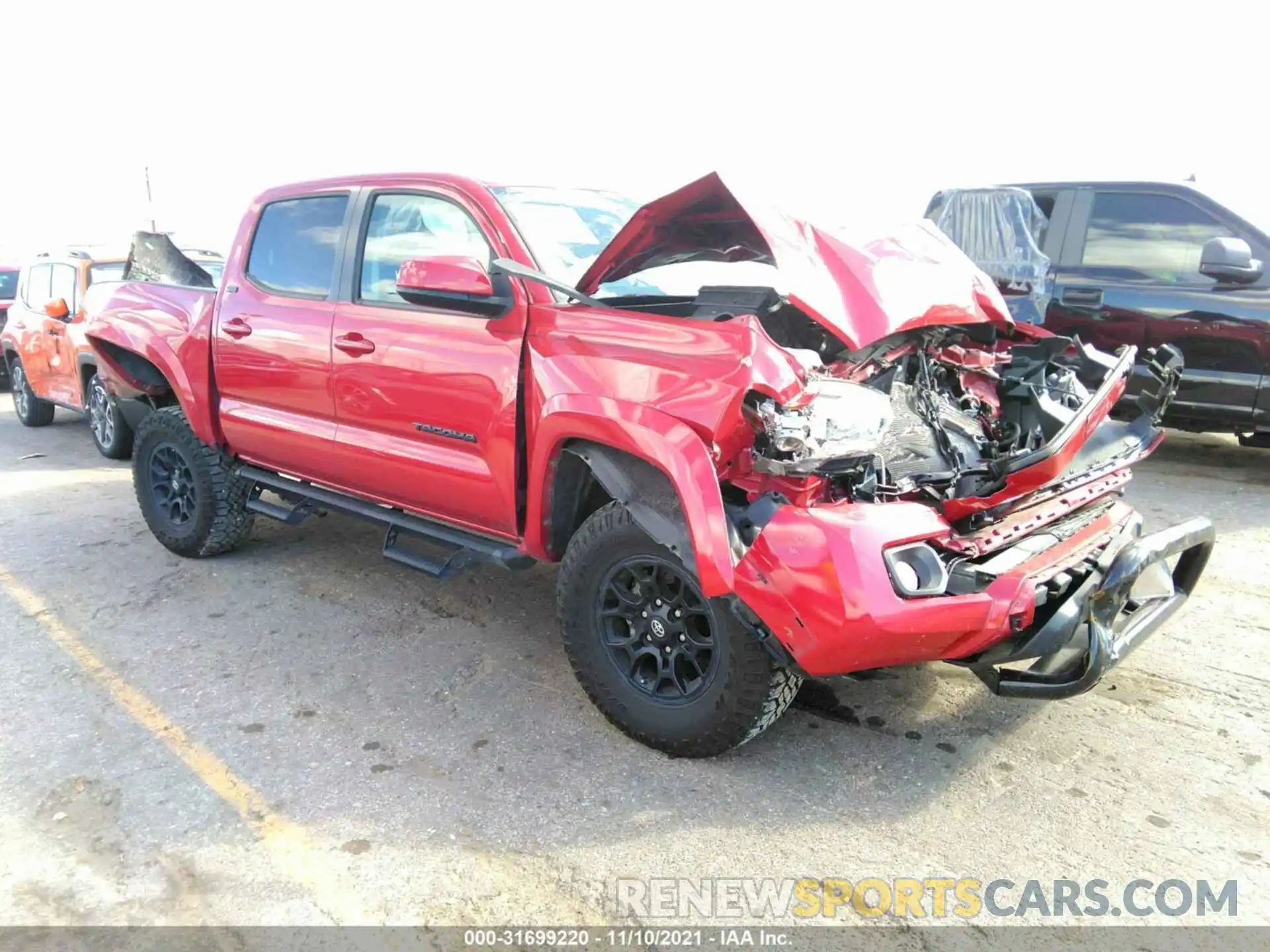 1 Photograph of a damaged car 3TMAZ5CN3LM118639 TOYOTA TACOMA 2WD 2020