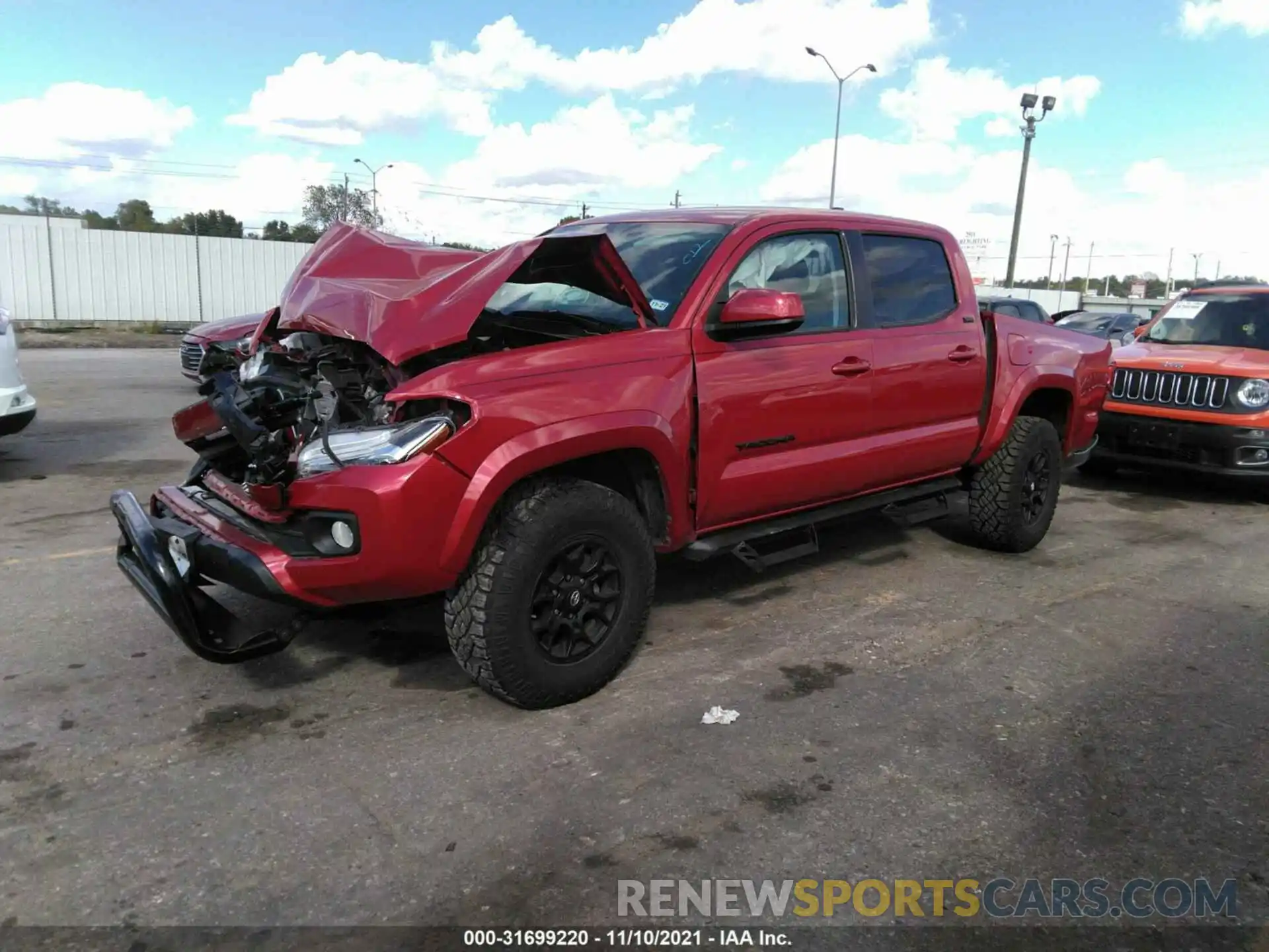 2 Photograph of a damaged car 3TMAZ5CN3LM118639 TOYOTA TACOMA 2WD 2020