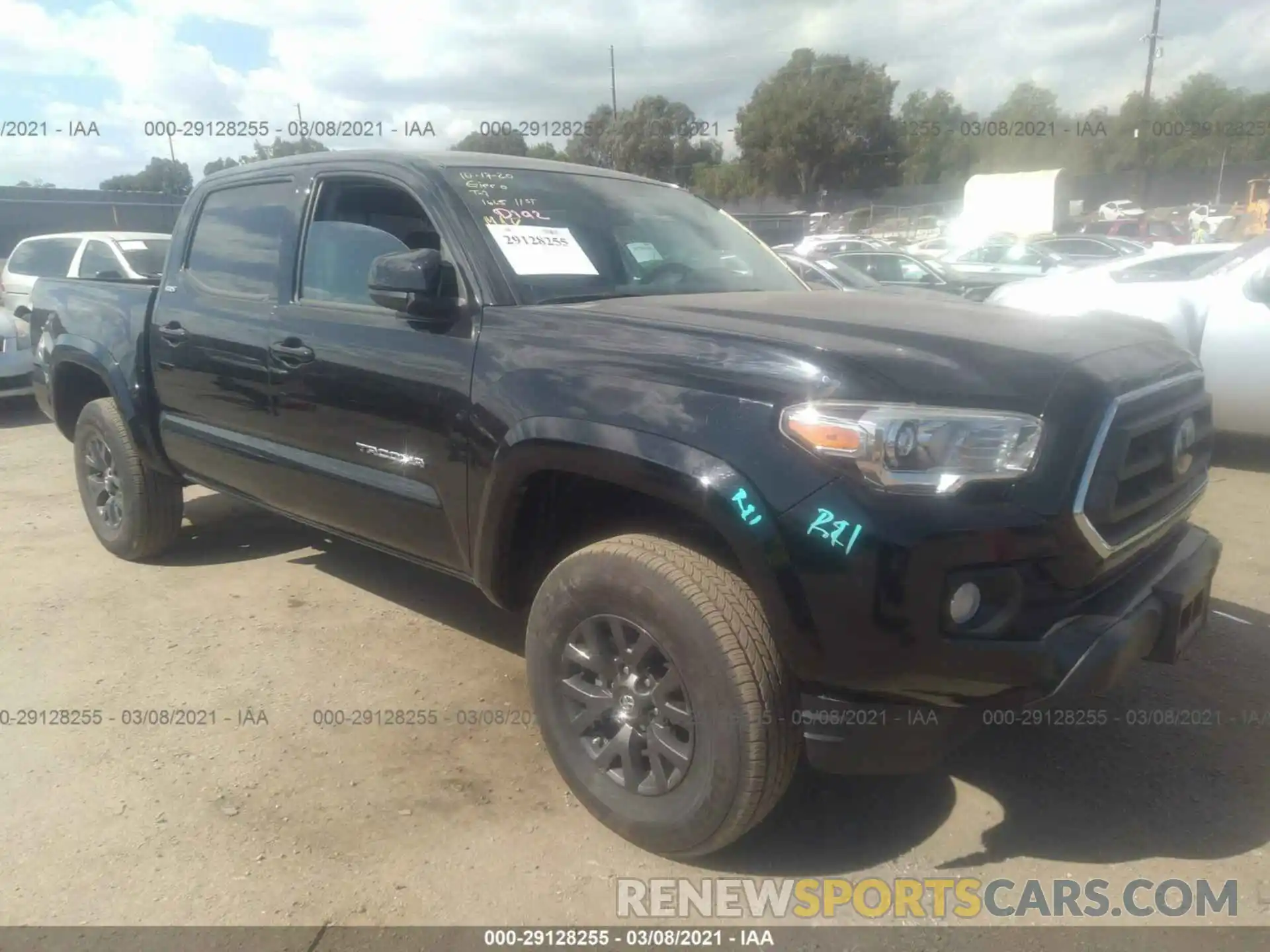 1 Photograph of a damaged car 3TMAZ5CN3LM118964 TOYOTA TACOMA 2WD 2020