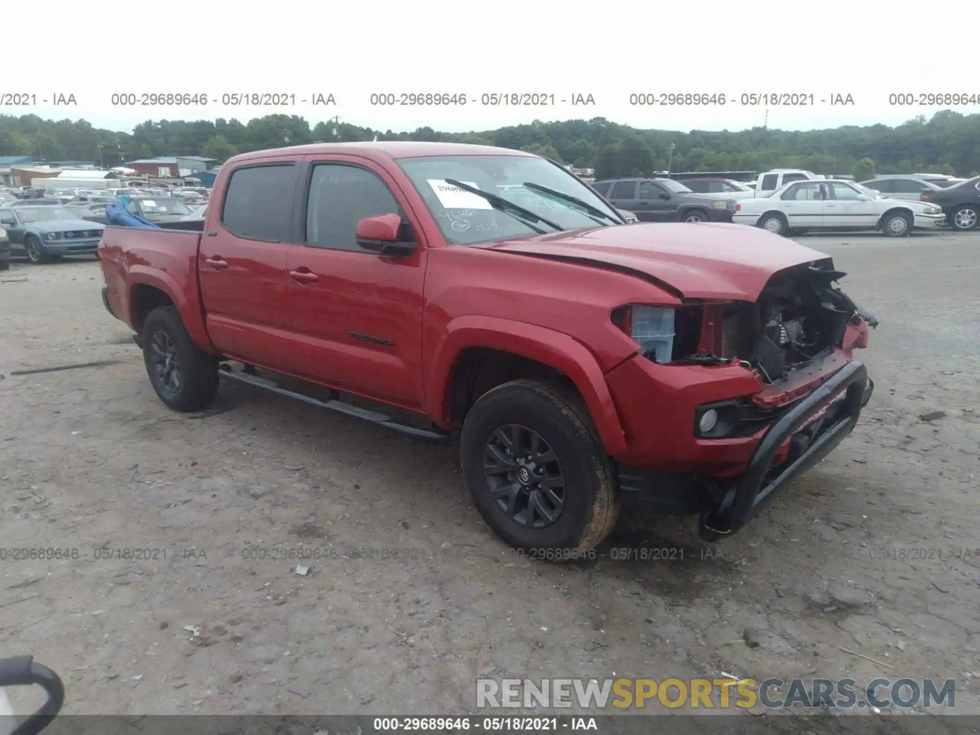 1 Photograph of a damaged car 3TMAZ5CN3LM123193 TOYOTA TACOMA 2WD 2020