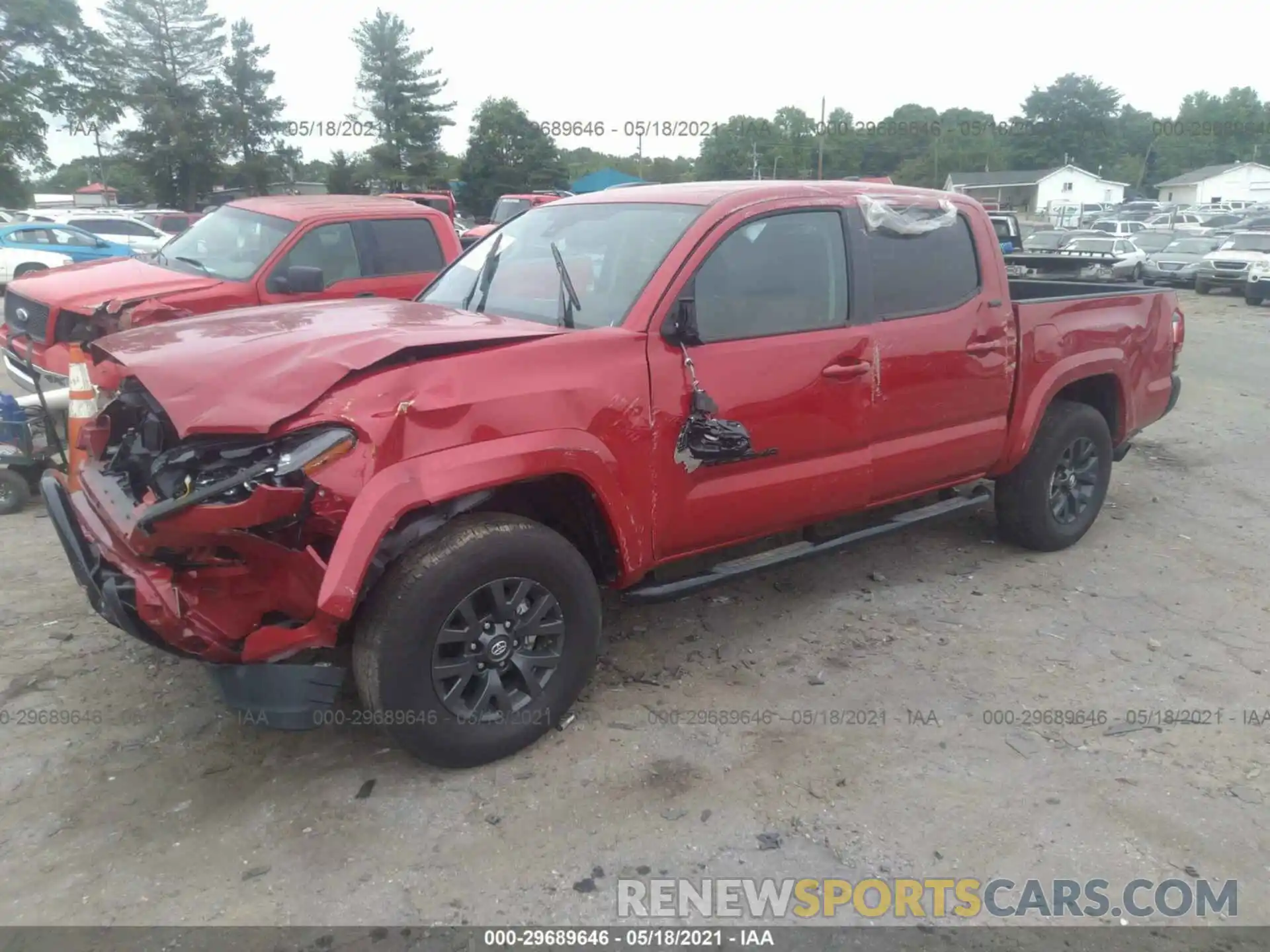 2 Photograph of a damaged car 3TMAZ5CN3LM123193 TOYOTA TACOMA 2WD 2020