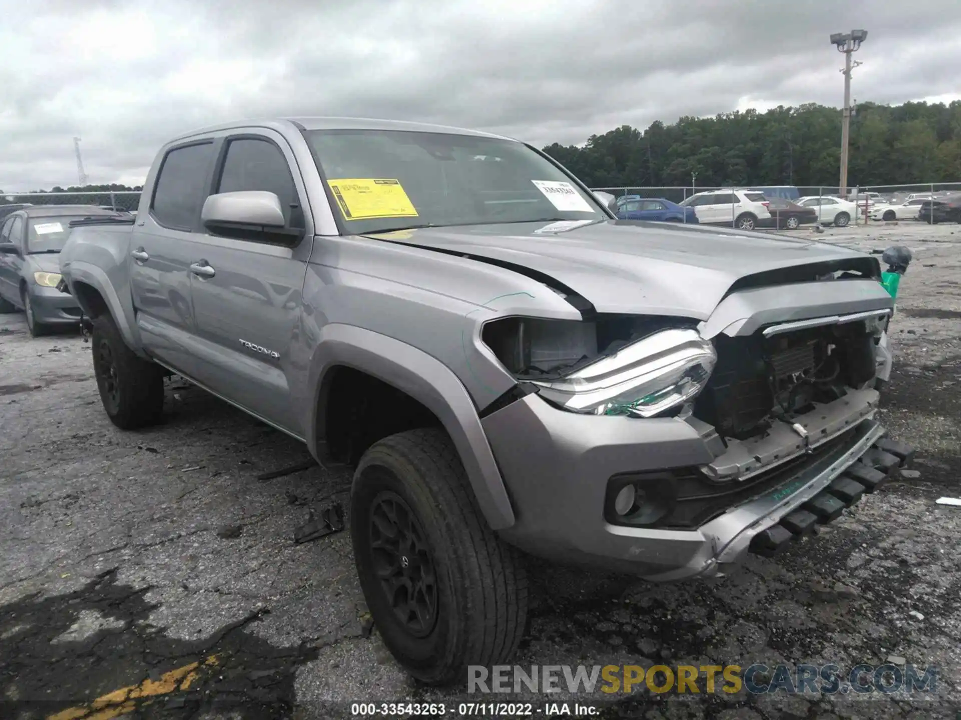 1 Photograph of a damaged car 3TMAZ5CN3LM128216 TOYOTA TACOMA 2WD 2020