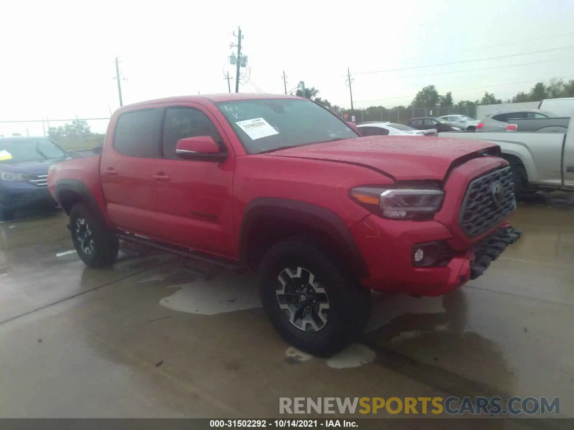 1 Photograph of a damaged car 3TMAZ5CN3LM134209 TOYOTA TACOMA 2WD 2020