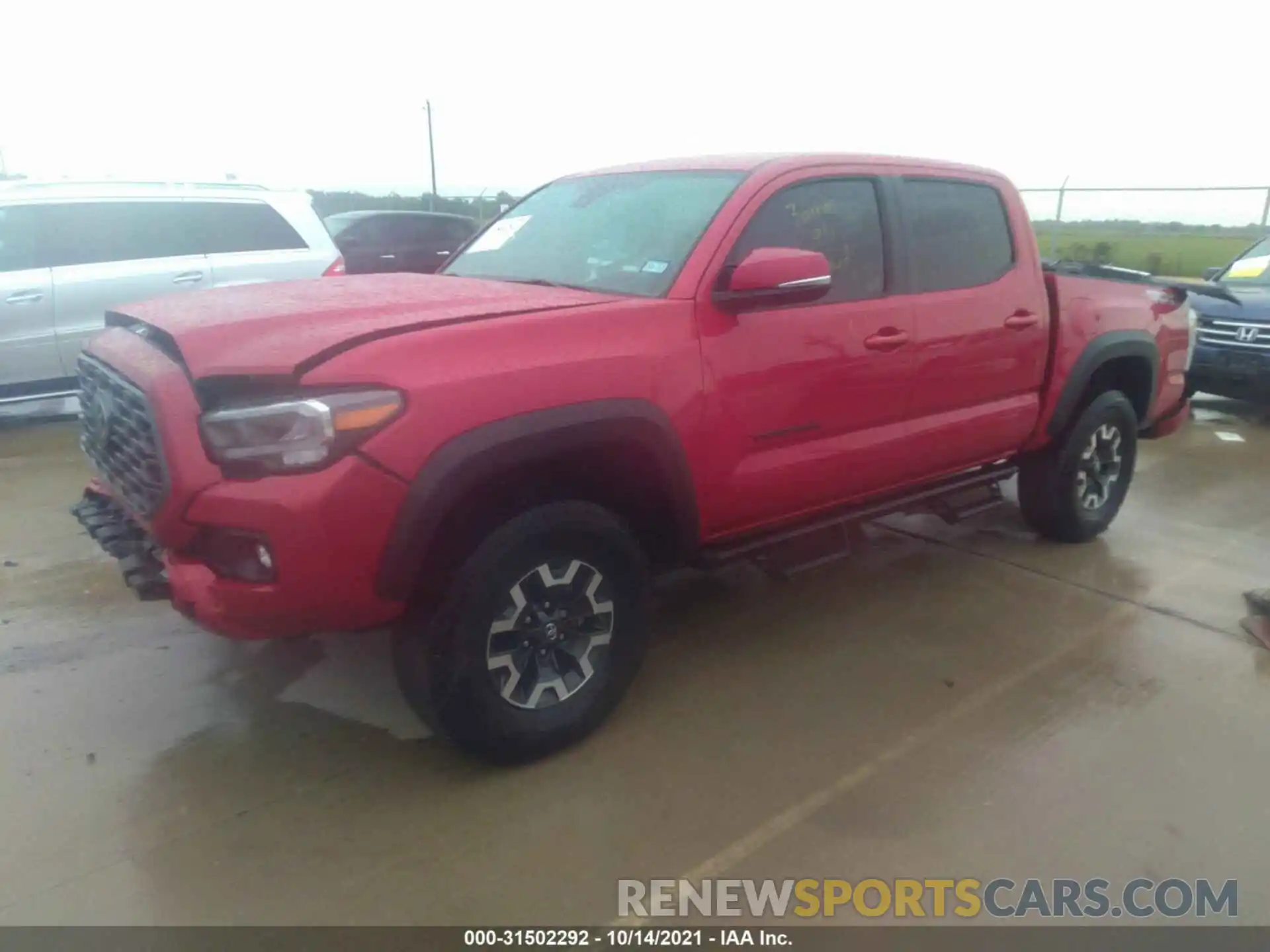 2 Photograph of a damaged car 3TMAZ5CN3LM134209 TOYOTA TACOMA 2WD 2020