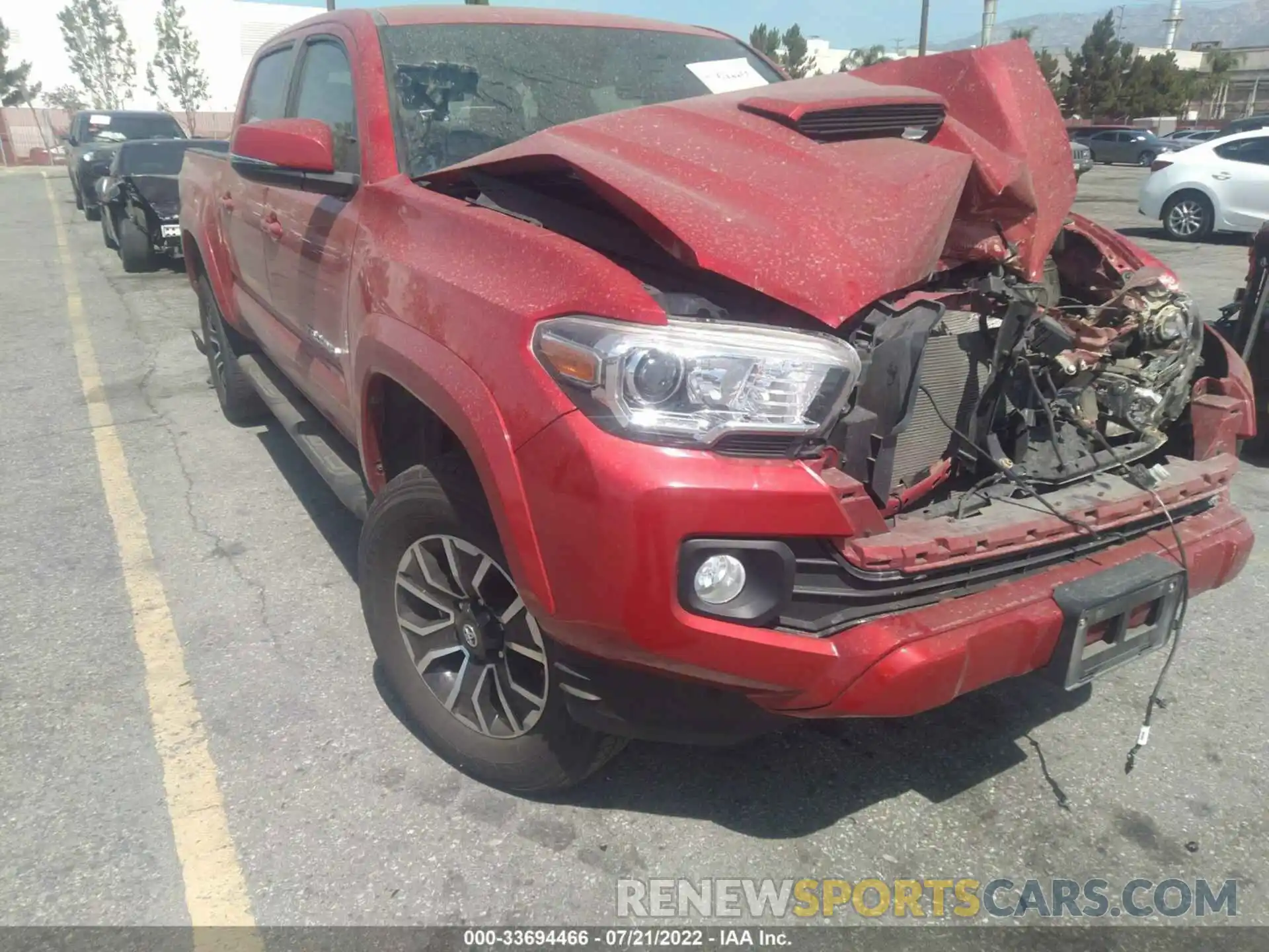 1 Photograph of a damaged car 3TMAZ5CN3LM134291 TOYOTA TACOMA 2WD 2020