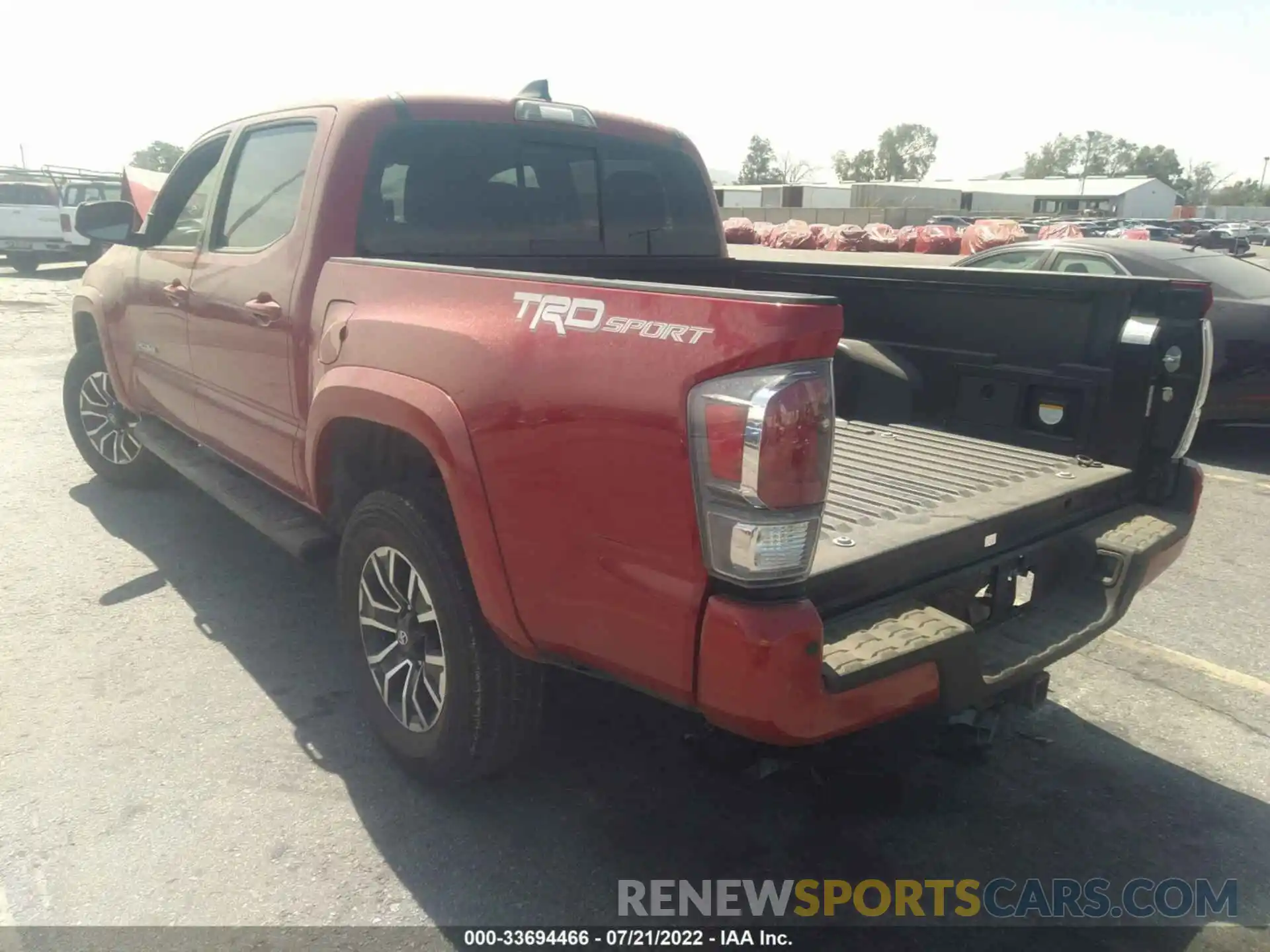 3 Photograph of a damaged car 3TMAZ5CN3LM134291 TOYOTA TACOMA 2WD 2020