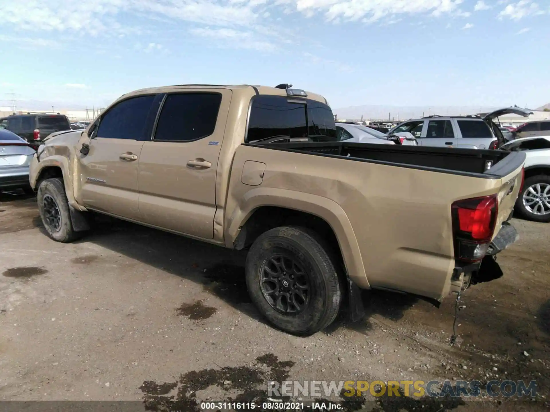 3 Photograph of a damaged car 3TMAZ5CN4LM117497 TOYOTA TACOMA 2WD 2020