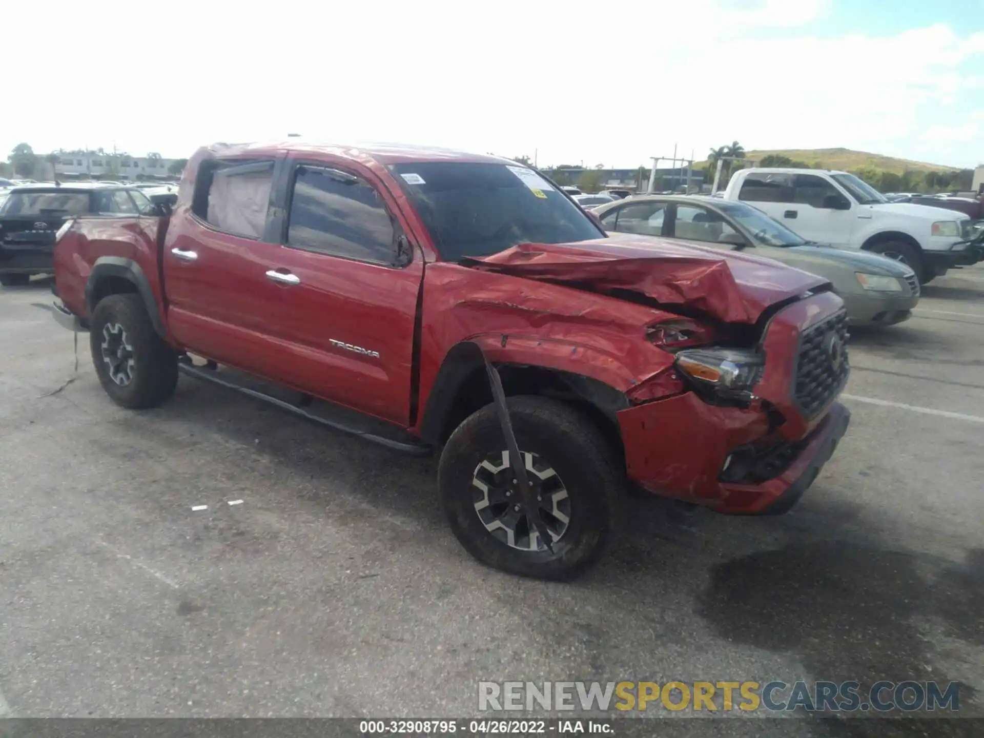 1 Photograph of a damaged car 3TMAZ5CN4LM128791 TOYOTA TACOMA 2WD 2020