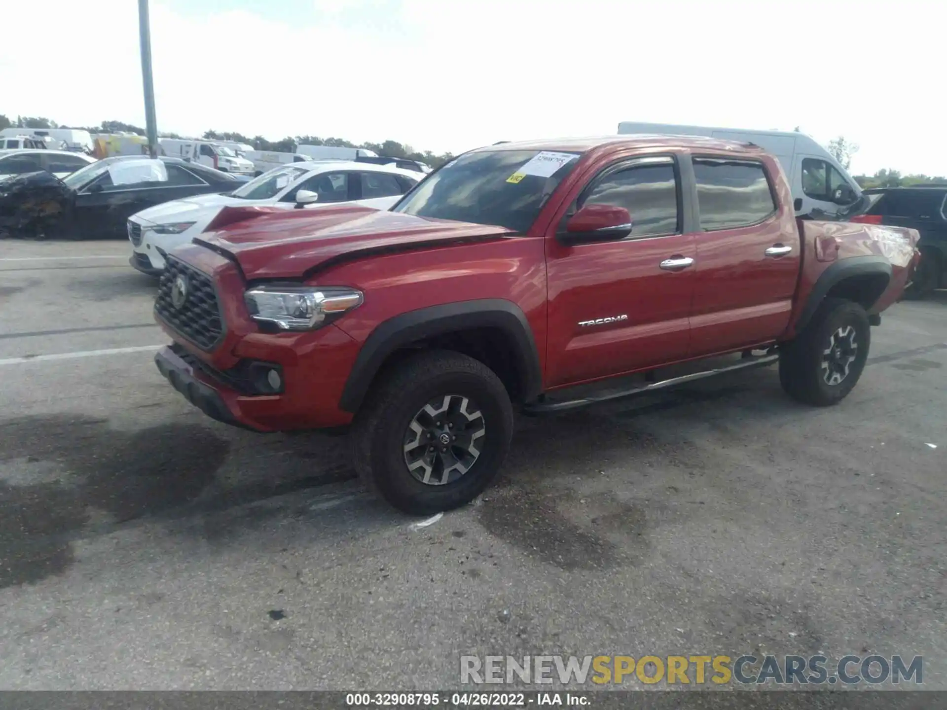 2 Photograph of a damaged car 3TMAZ5CN4LM128791 TOYOTA TACOMA 2WD 2020