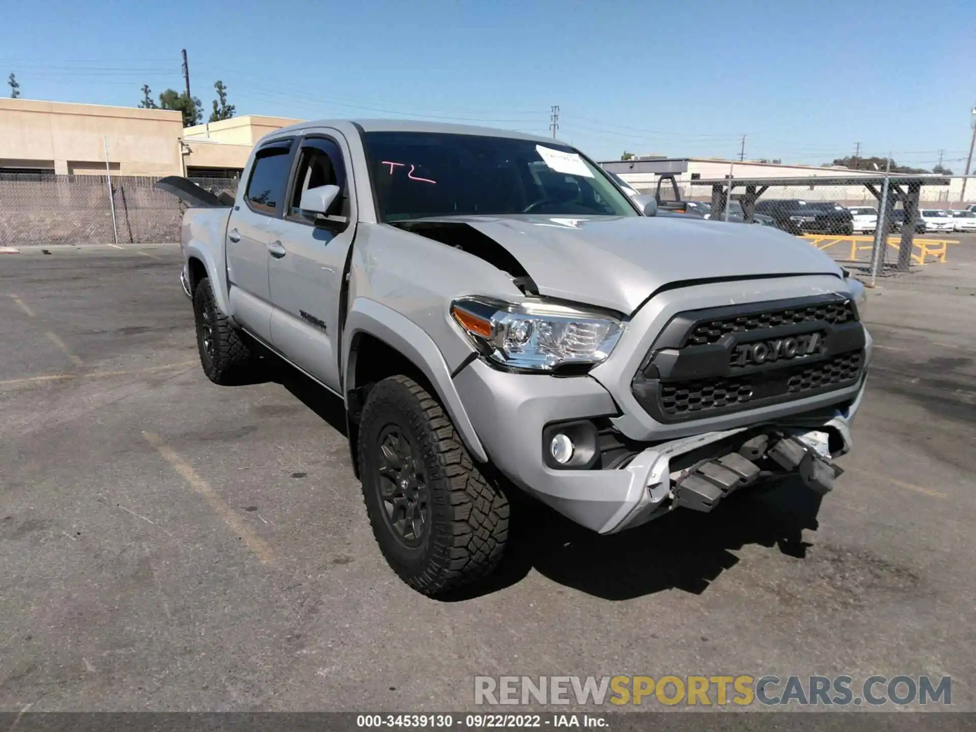 1 Photograph of a damaged car 3TMAZ5CN4LM132775 TOYOTA TACOMA 2WD 2020