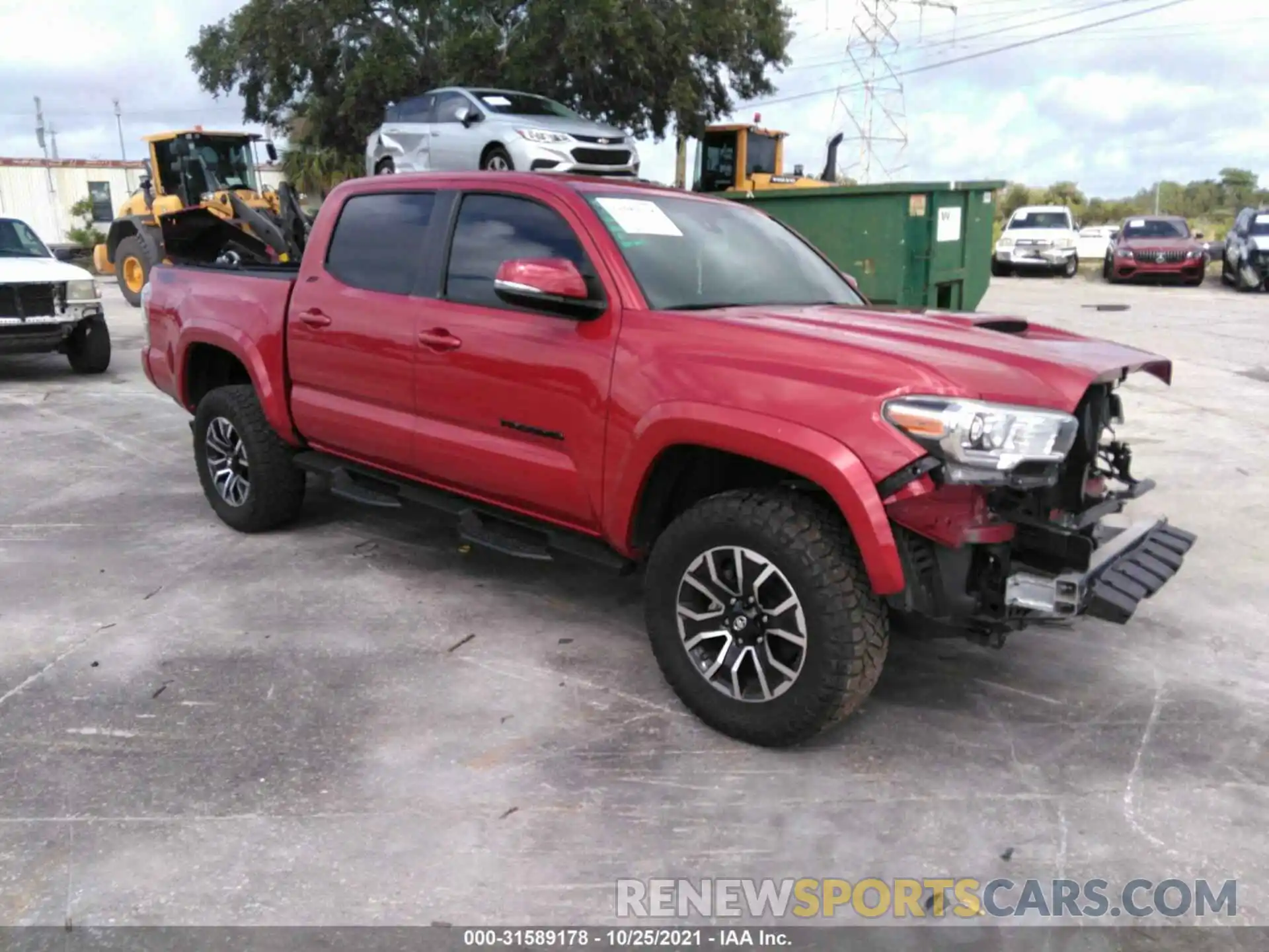 1 Photograph of a damaged car 3TMAZ5CN4LM135045 TOYOTA TACOMA 2WD 2020