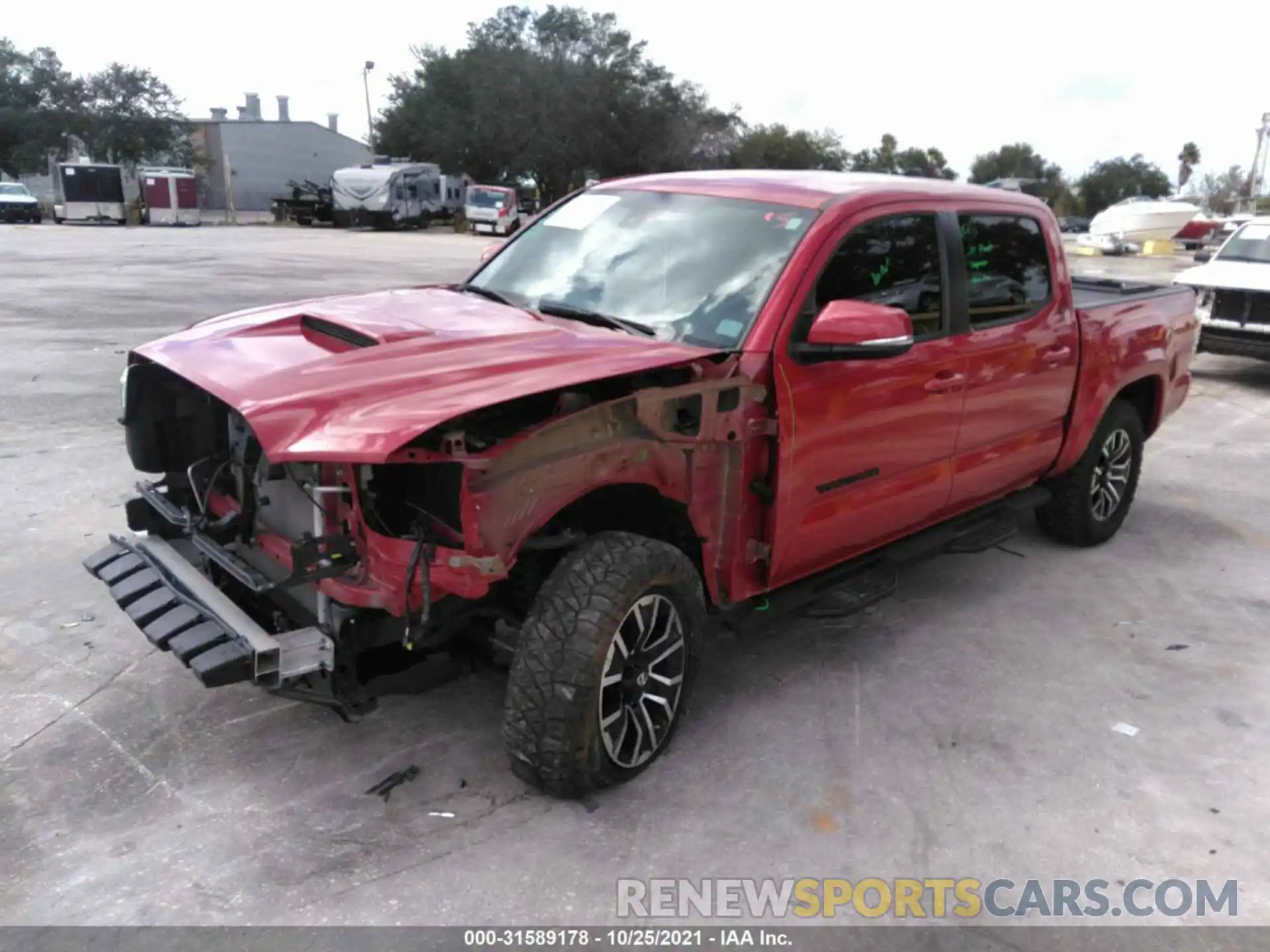 2 Photograph of a damaged car 3TMAZ5CN4LM135045 TOYOTA TACOMA 2WD 2020