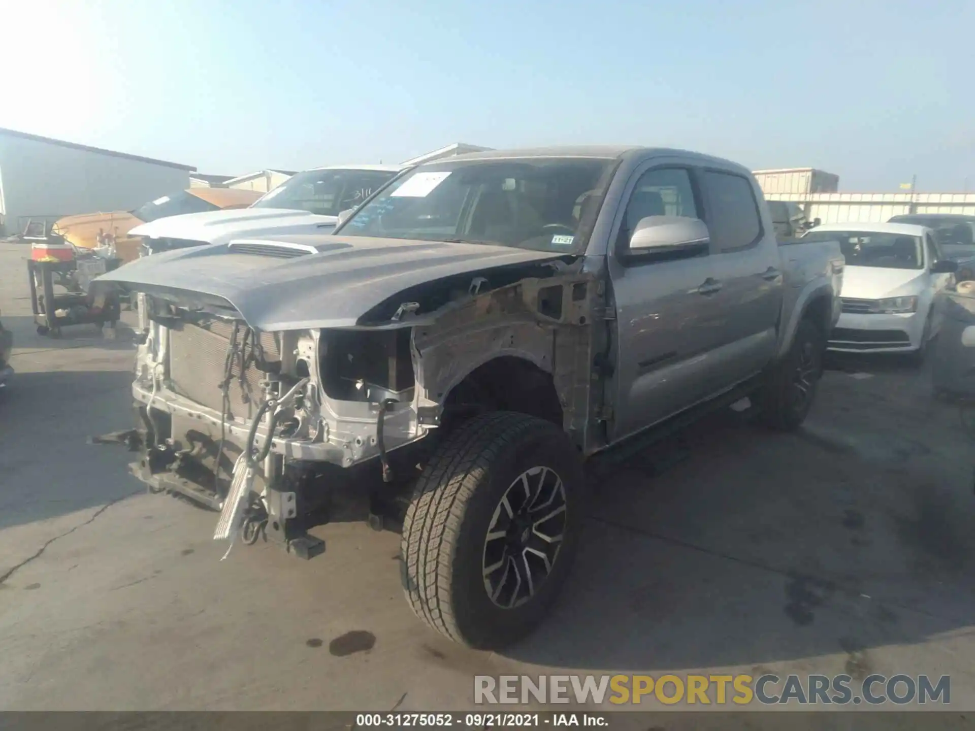 2 Photograph of a damaged car 3TMAZ5CN5LM118965 TOYOTA TACOMA 2WD 2020