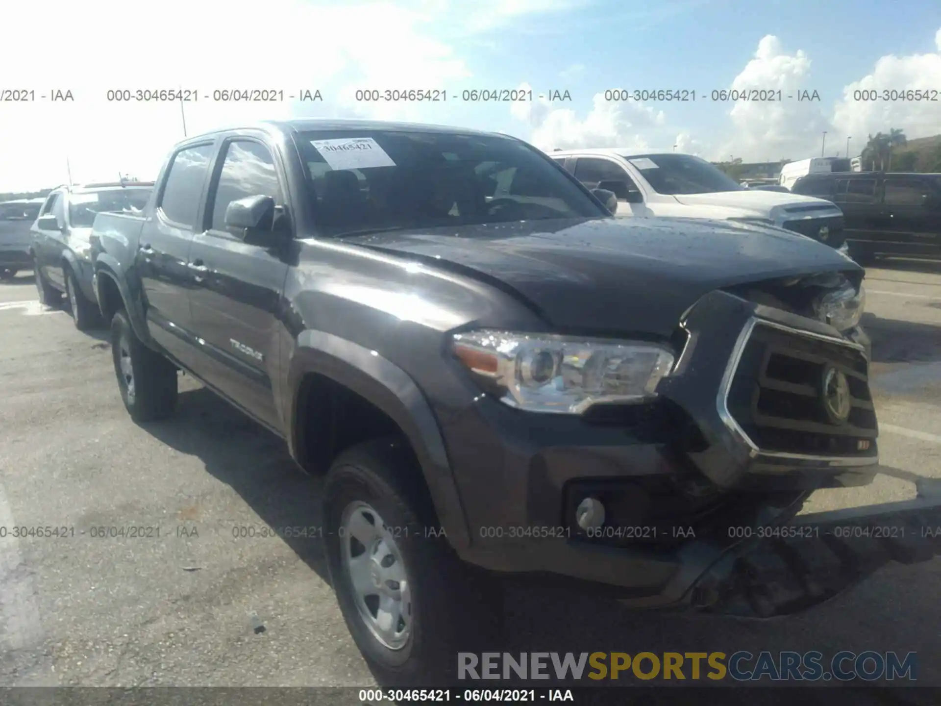 1 Photograph of a damaged car 3TMAZ5CN5LM122255 TOYOTA TACOMA 2WD 2020