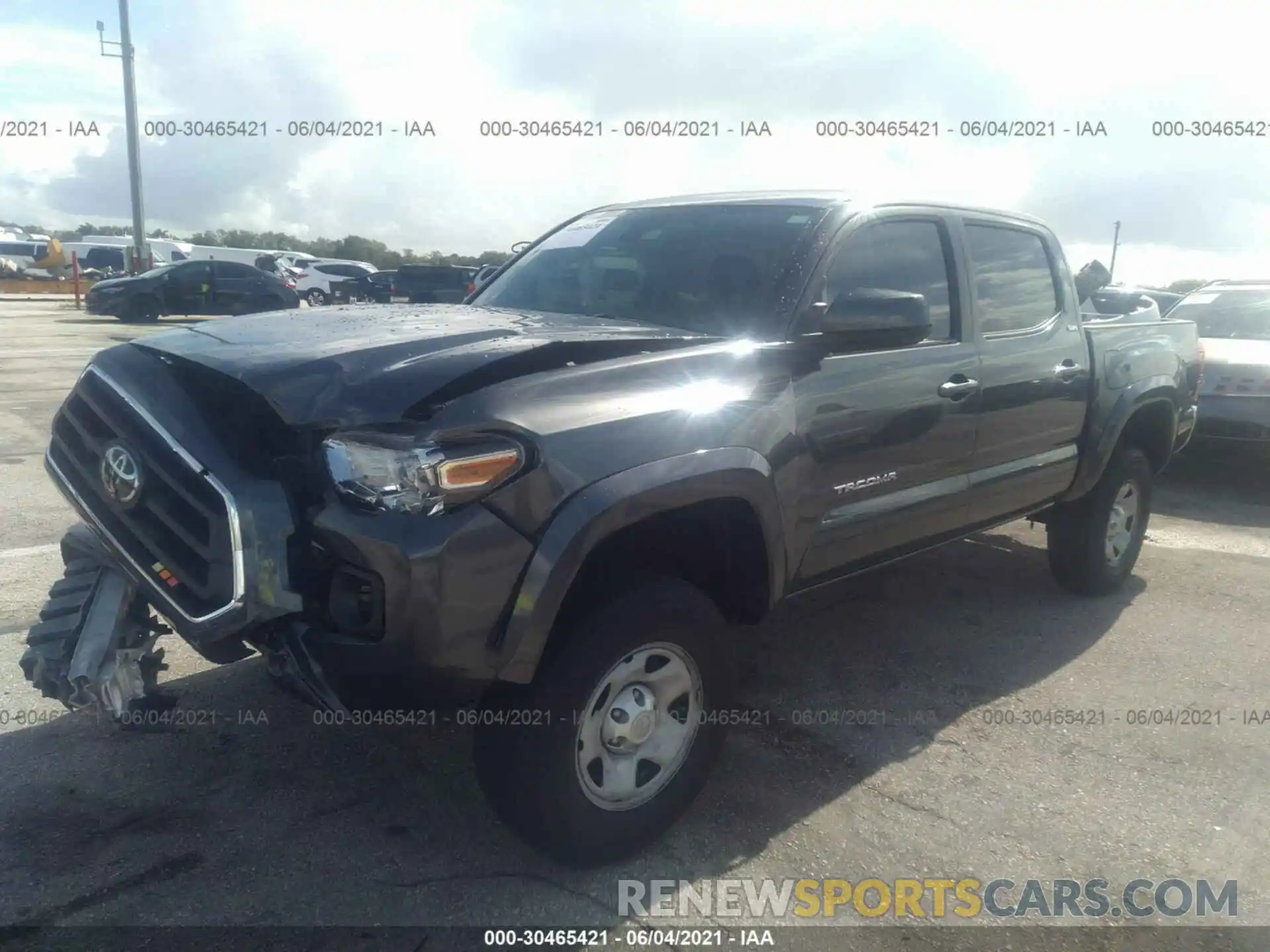 2 Photograph of a damaged car 3TMAZ5CN5LM122255 TOYOTA TACOMA 2WD 2020