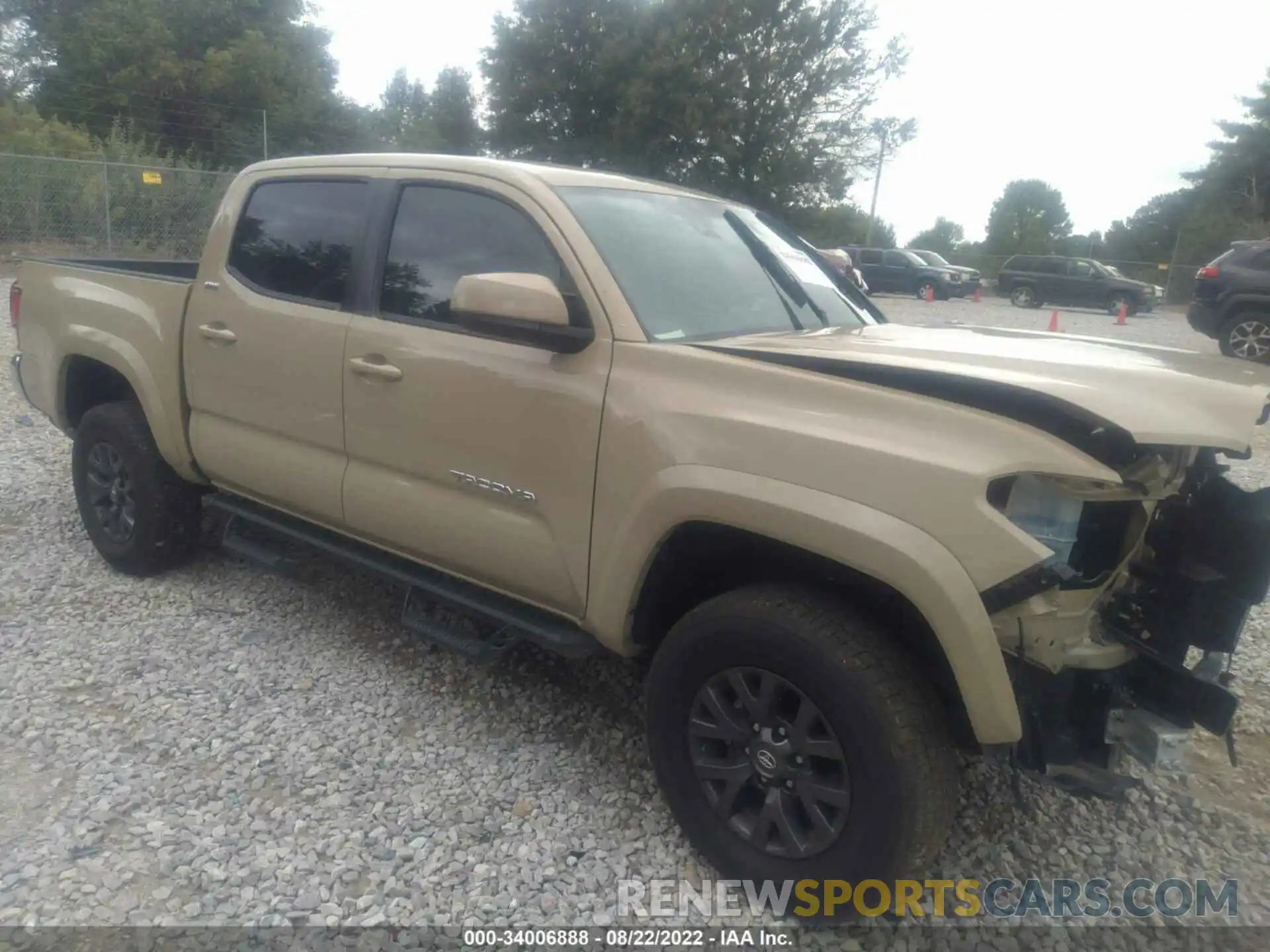 1 Photograph of a damaged car 3TMAZ5CN5LM130744 TOYOTA TACOMA 2WD 2020