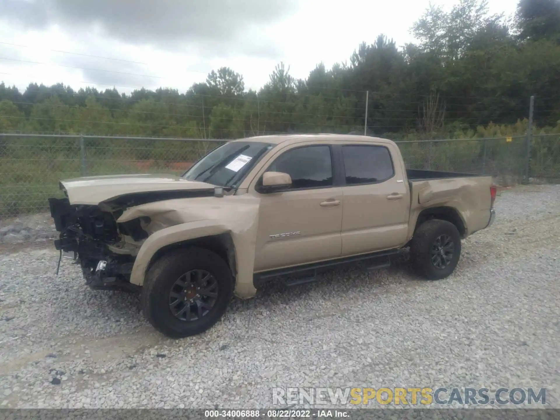 2 Photograph of a damaged car 3TMAZ5CN5LM130744 TOYOTA TACOMA 2WD 2020