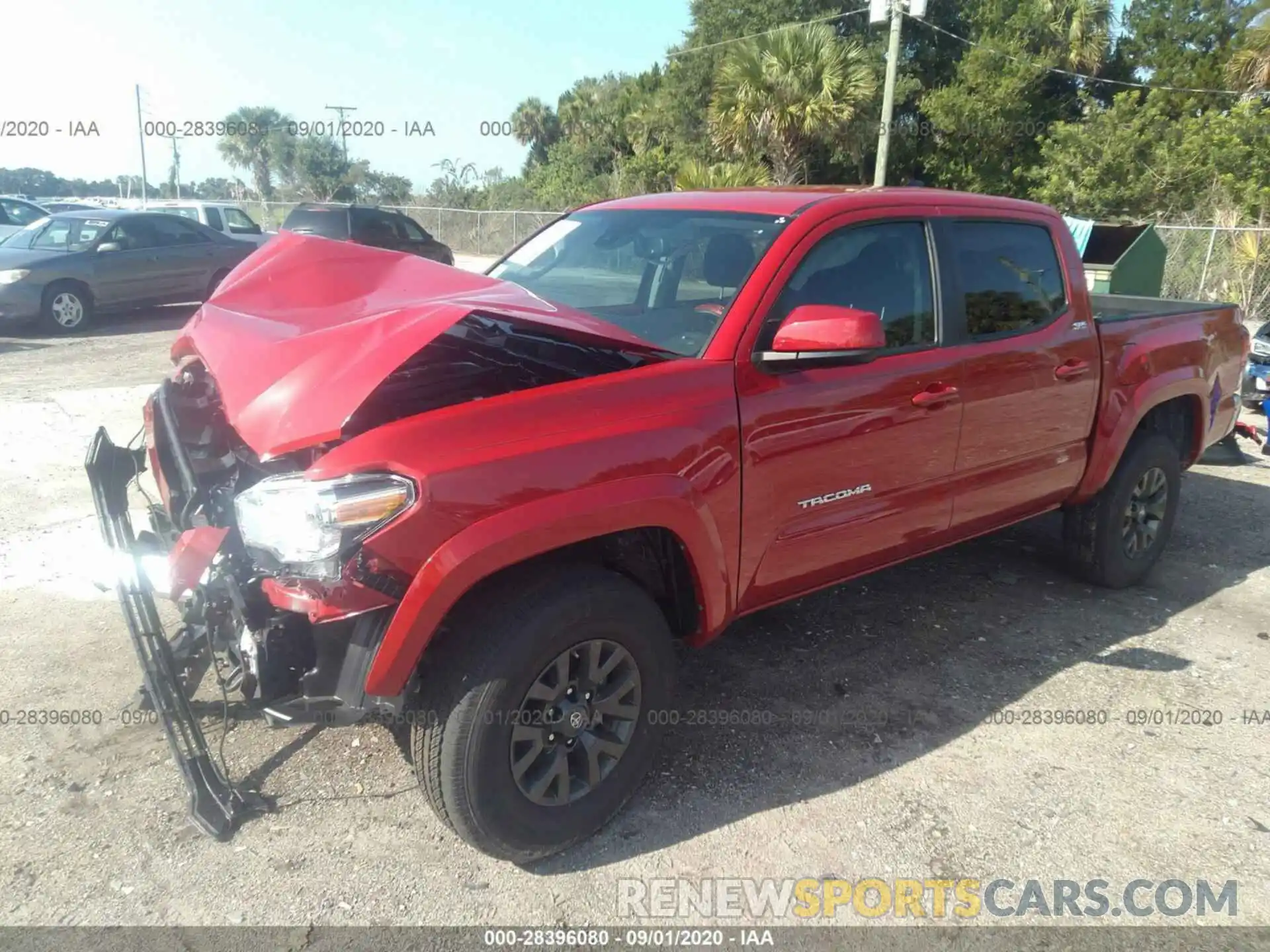 2 Photograph of a damaged car 3TMAZ5CN6LM128002 TOYOTA TACOMA 2WD 2020