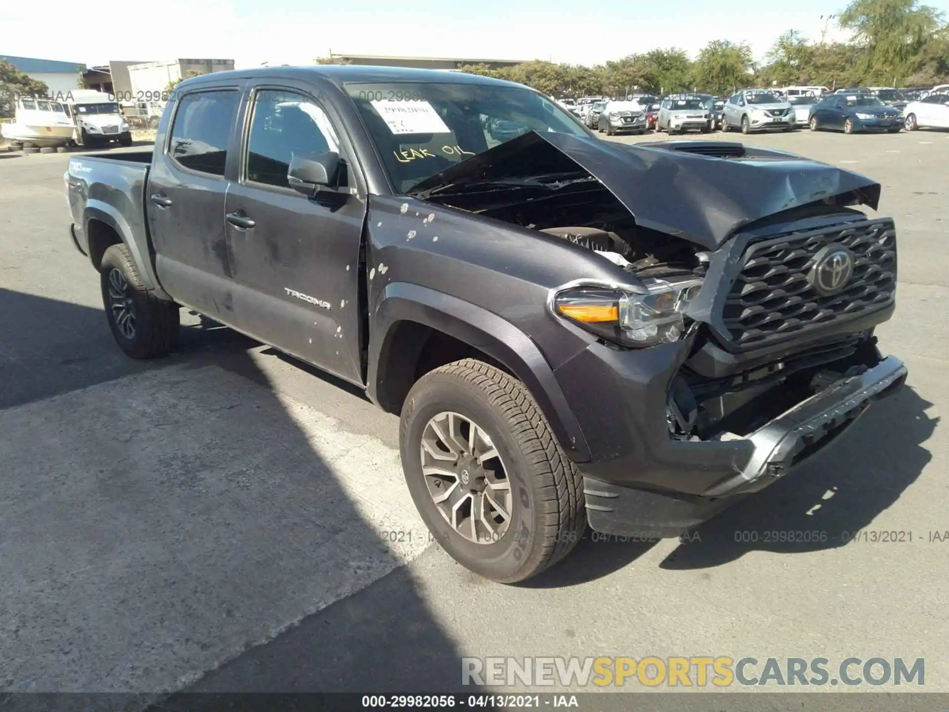 1 Photograph of a damaged car 3TMAZ5CN6LM128601 TOYOTA TACOMA 2WD 2020