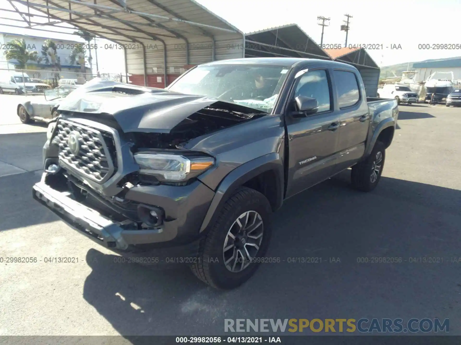 2 Photograph of a damaged car 3TMAZ5CN6LM128601 TOYOTA TACOMA 2WD 2020