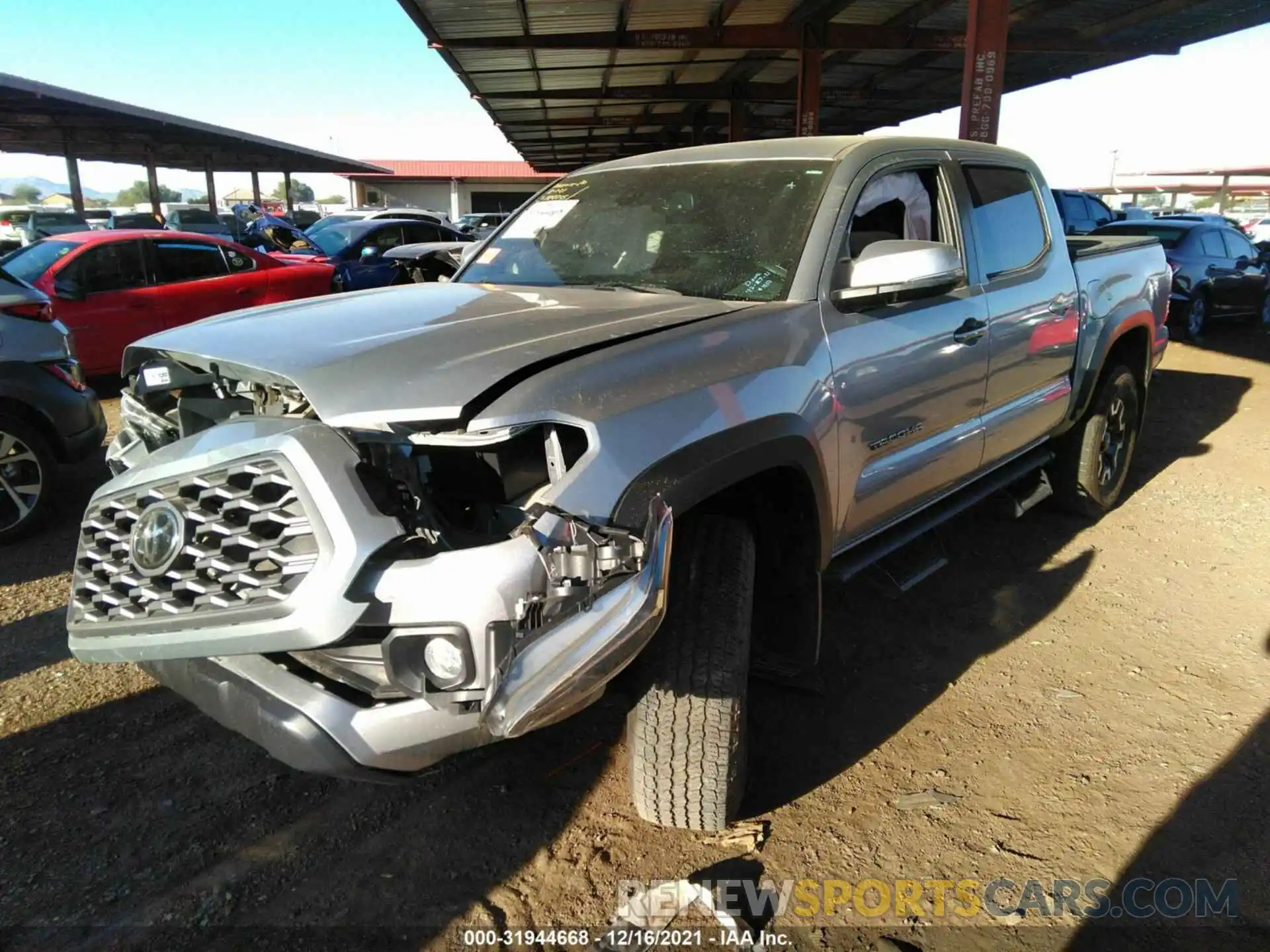 2 Photograph of a damaged car 3TMAZ5CN7LM115193 TOYOTA TACOMA 2WD 2020