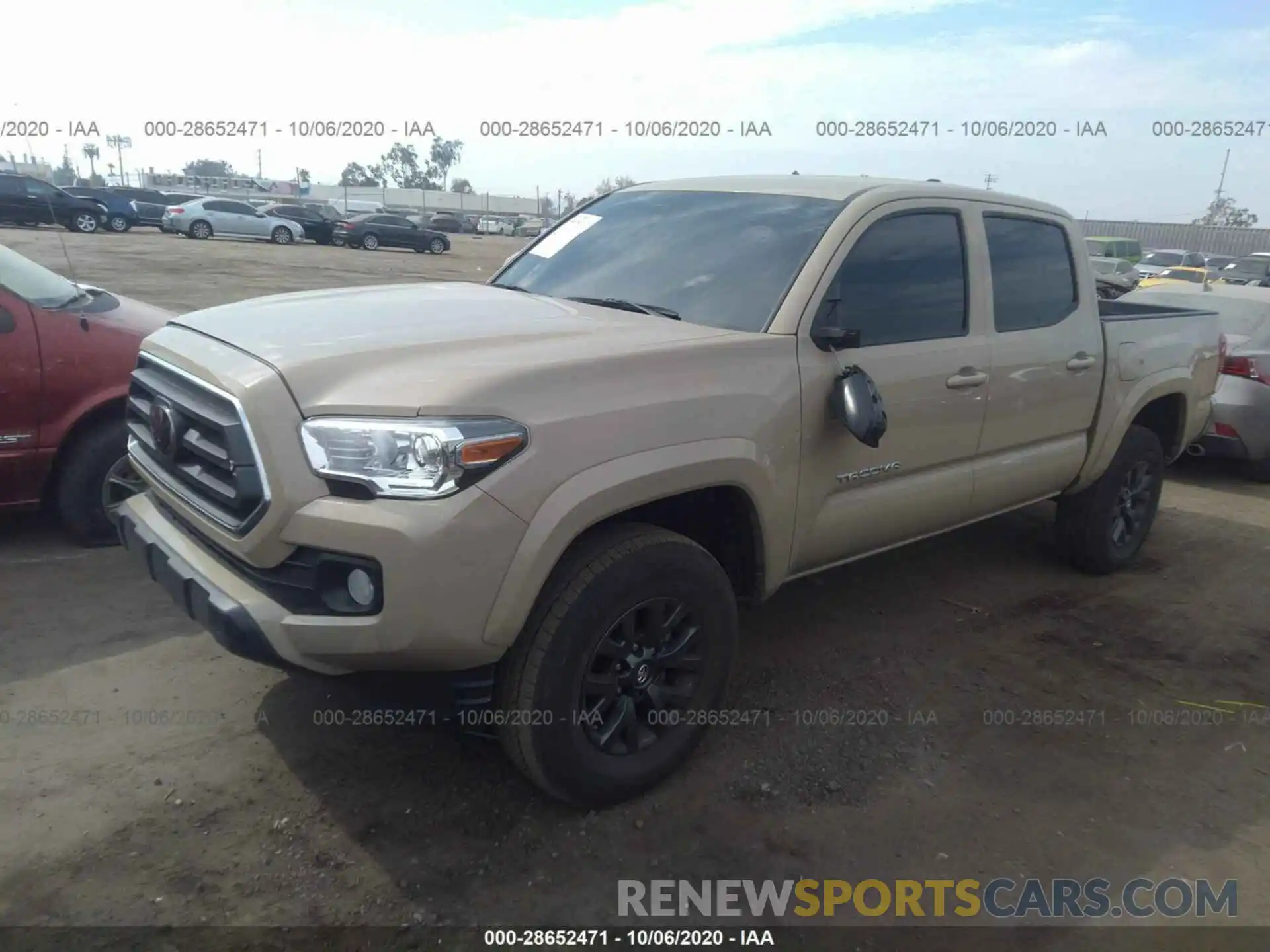 2 Photograph of a damaged car 3TMAZ5CN7LM115971 TOYOTA TACOMA 2WD 2020