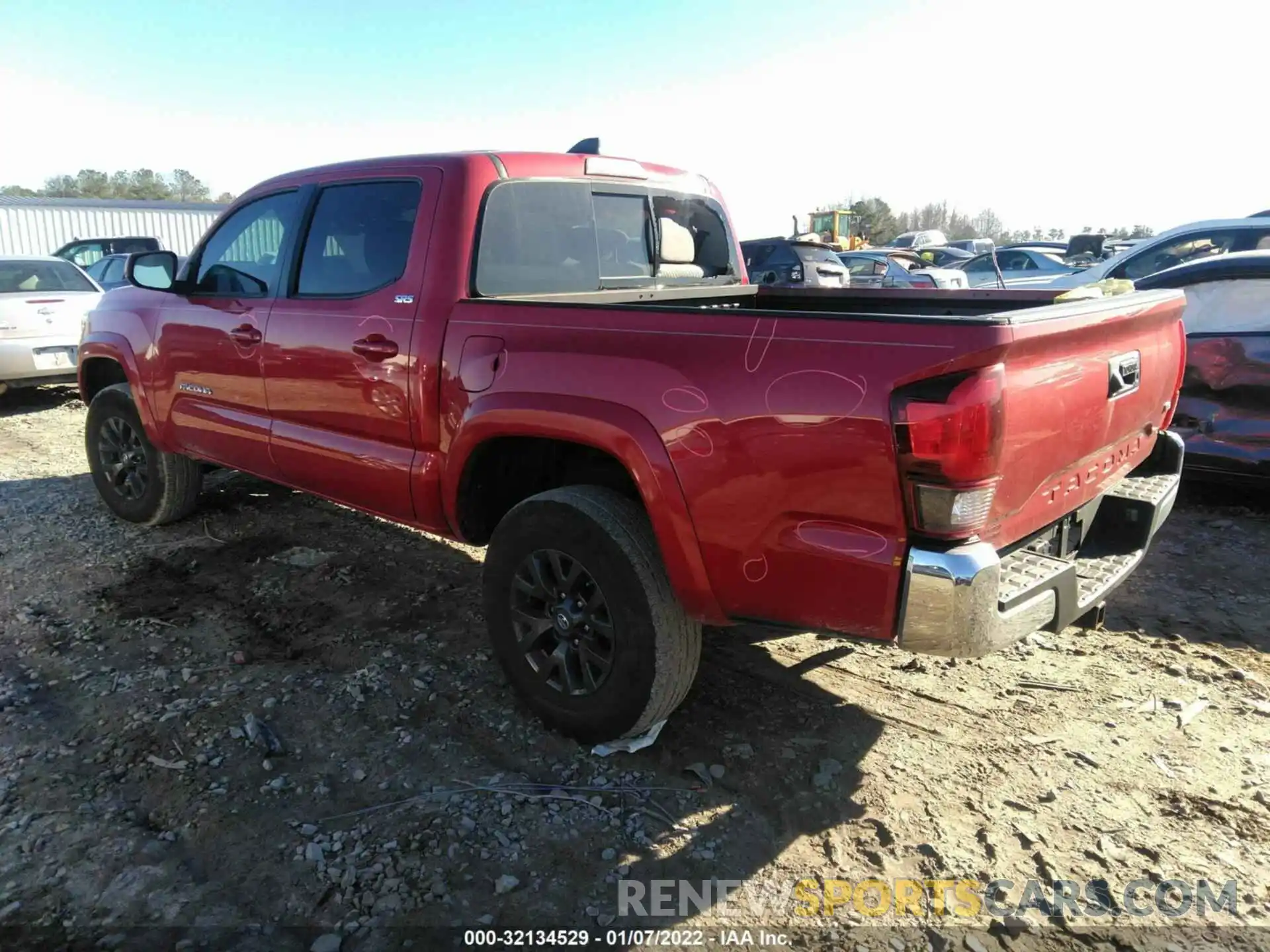 3 Photograph of a damaged car 3TMAZ5CN7LM126517 TOYOTA TACOMA 2WD 2020