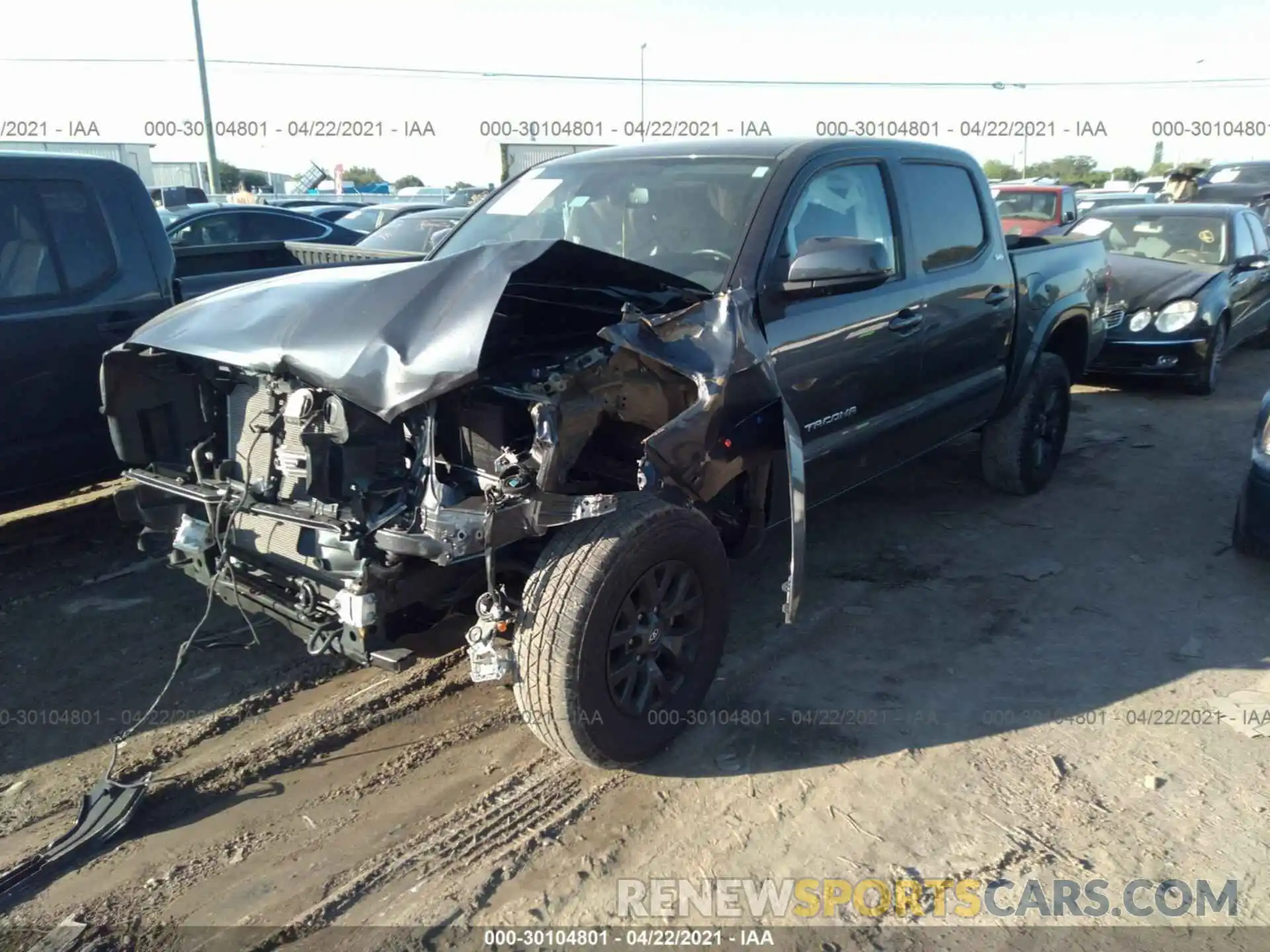 2 Photograph of a damaged car 3TMAZ5CN7LM133435 TOYOTA TACOMA 2WD 2020