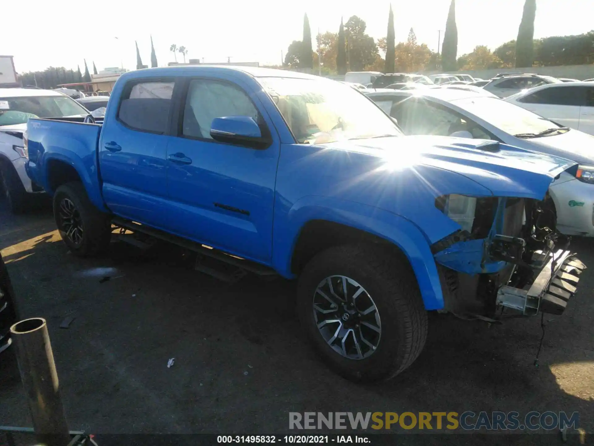 1 Photograph of a damaged car 3TMAZ5CN7LM136609 TOYOTA TACOMA 2WD 2020