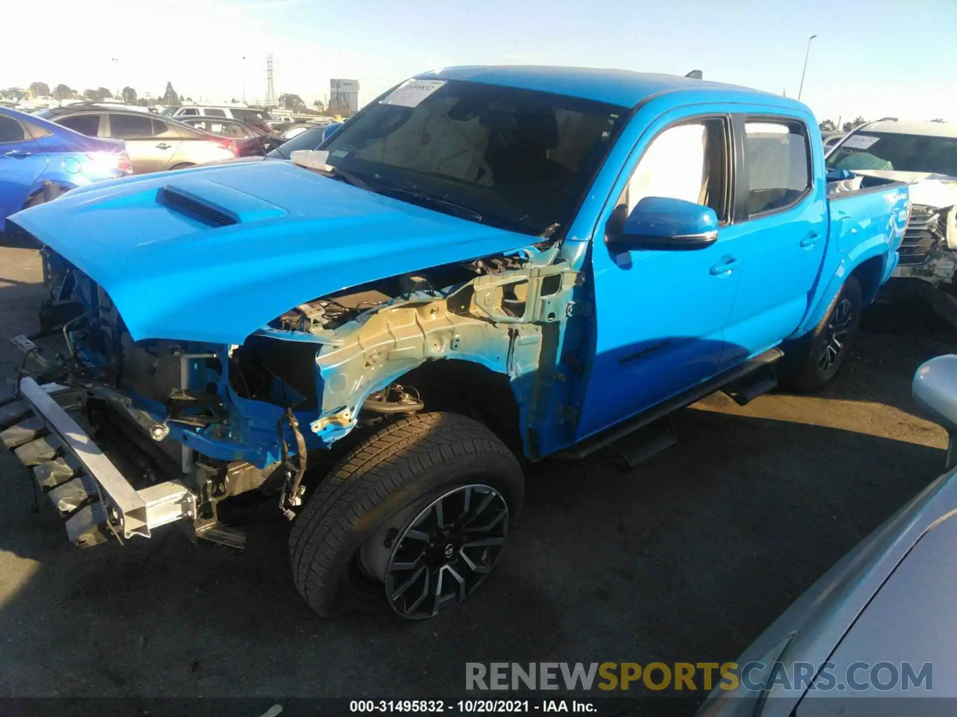 2 Photograph of a damaged car 3TMAZ5CN7LM136609 TOYOTA TACOMA 2WD 2020