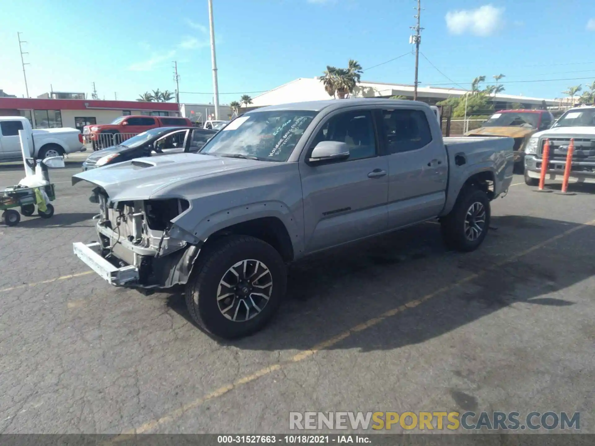 2 Photograph of a damaged car 3TMAZ5CN7LM137128 TOYOTA TACOMA 2WD 2020