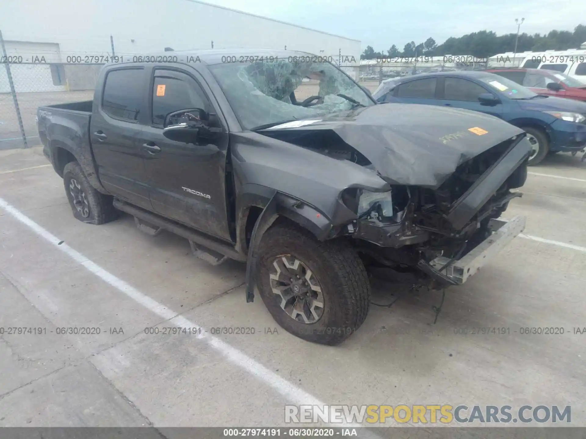 1 Photograph of a damaged car 3TMAZ5CN8LM123612 TOYOTA TACOMA 2WD 2020