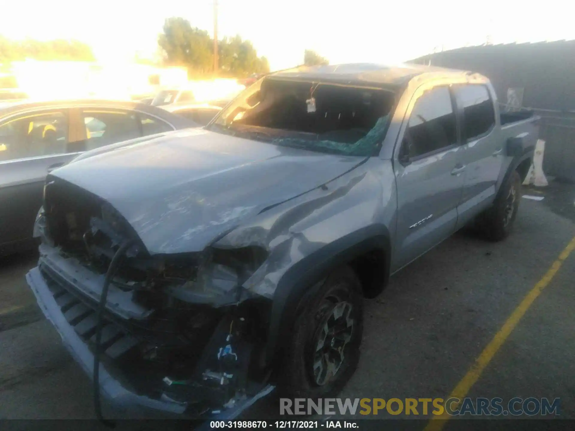 2 Photograph of a damaged car 3TMAZ5CN8LM131645 TOYOTA TACOMA 2WD 2020