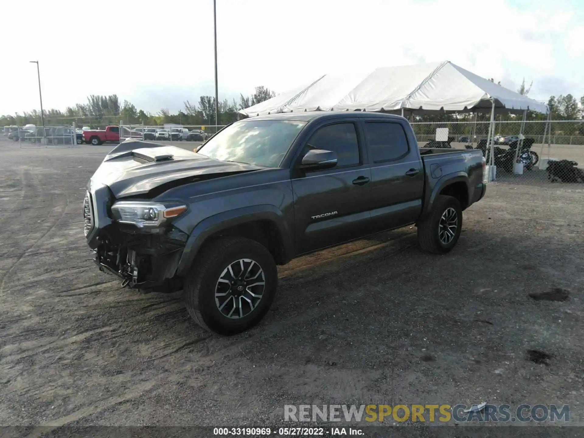 2 Photograph of a damaged car 3TMAZ5CN9LM114773 TOYOTA TACOMA 2WD 2020