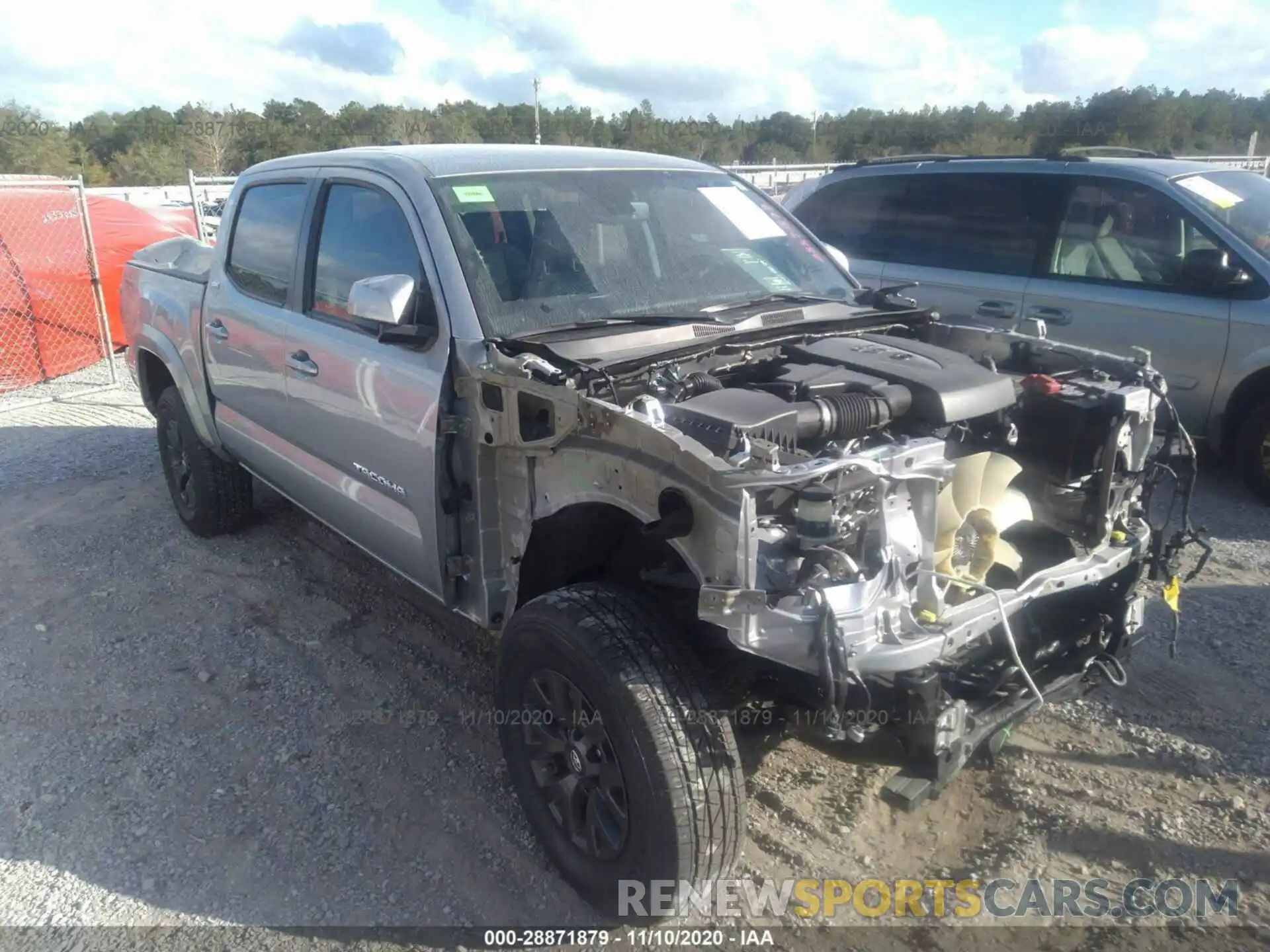 1 Photograph of a damaged car 3TMAZ5CN9LM119942 TOYOTA TACOMA 2WD 2020