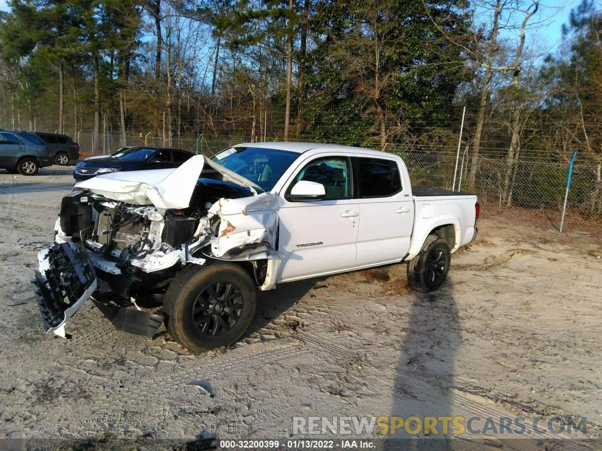 2 Photograph of a damaged car 3TMAZ5CN9LM122579 TOYOTA TACOMA 2WD 2020