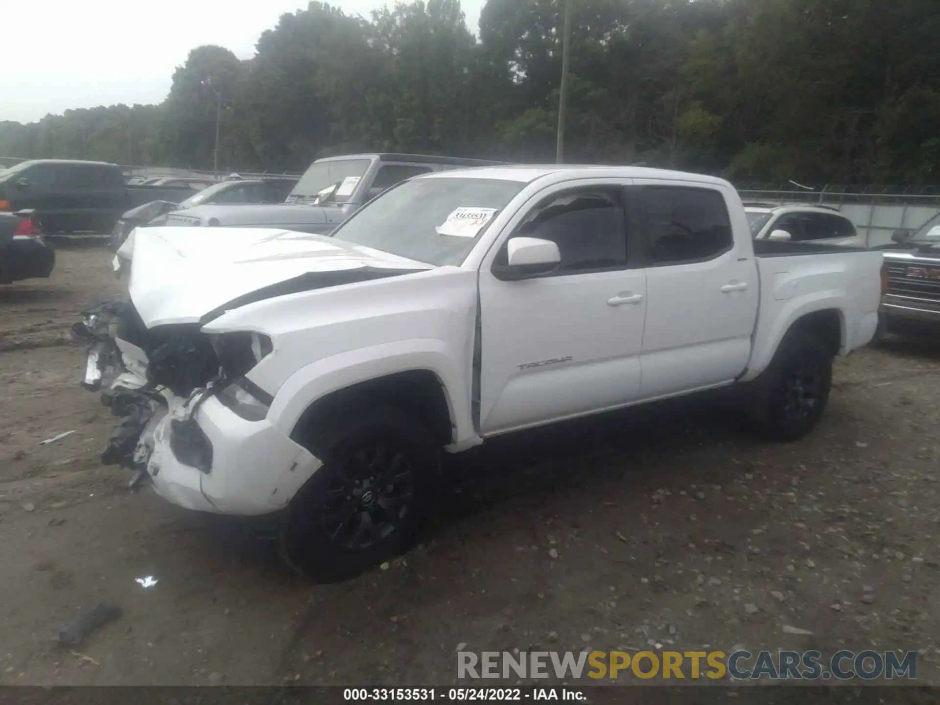 2 Photograph of a damaged car 3TMAZ5CN9LM126261 TOYOTA TACOMA 2WD 2020